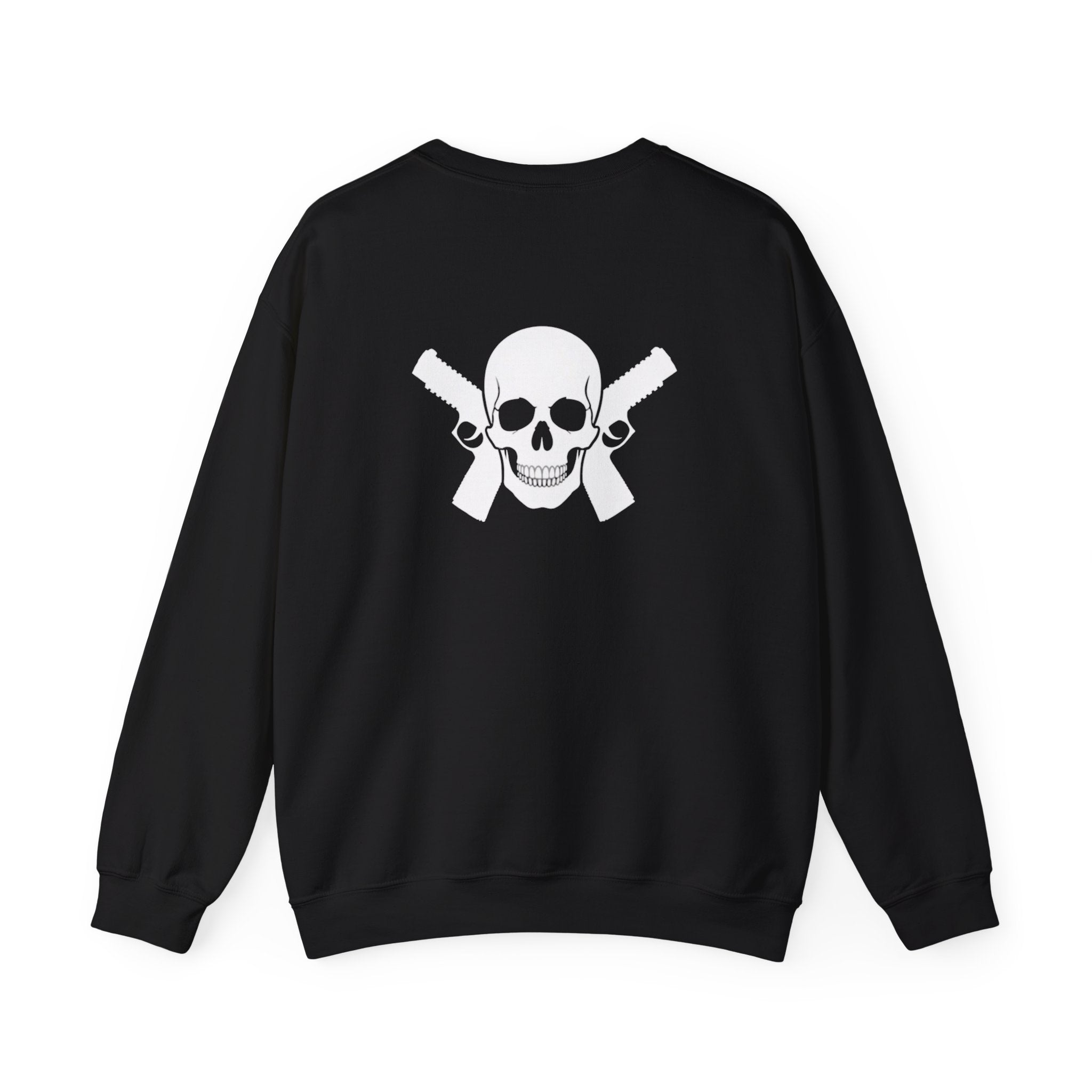 "Alwayz Packin" Front with Skull & Crossed Pistols Back