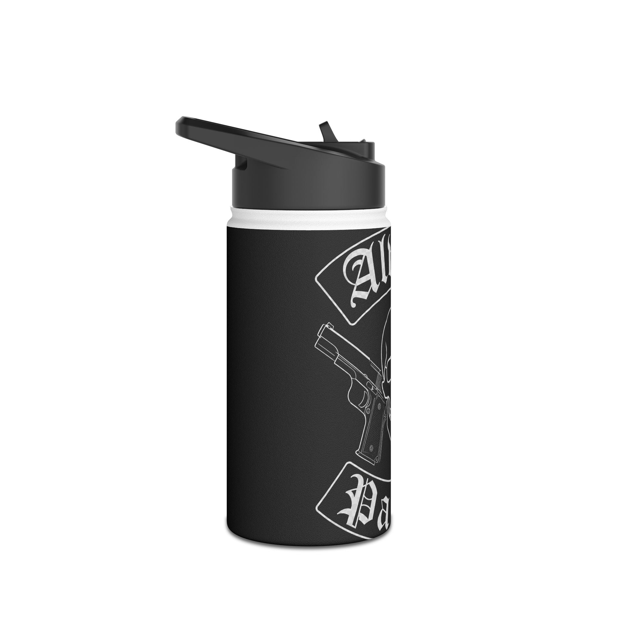 Alwayz Packin Rocker Stainless Steel Water Bottle, Standard Lid