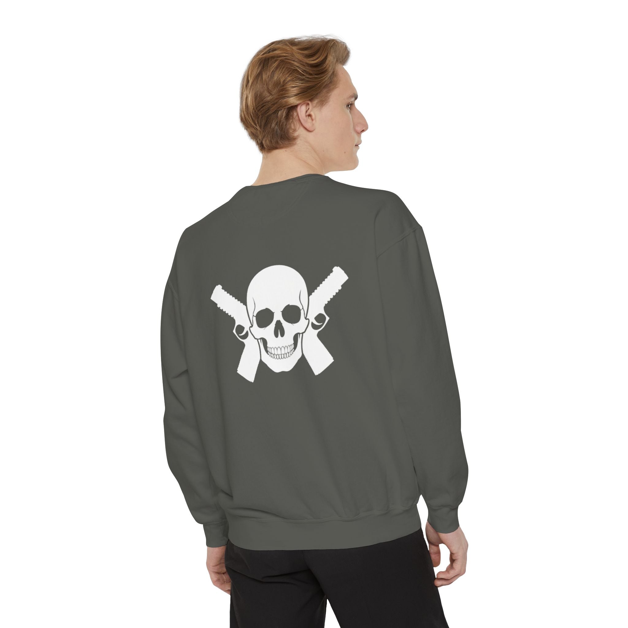 Alwayz Packin Front/ Skull and Guns Back Sweatshirt