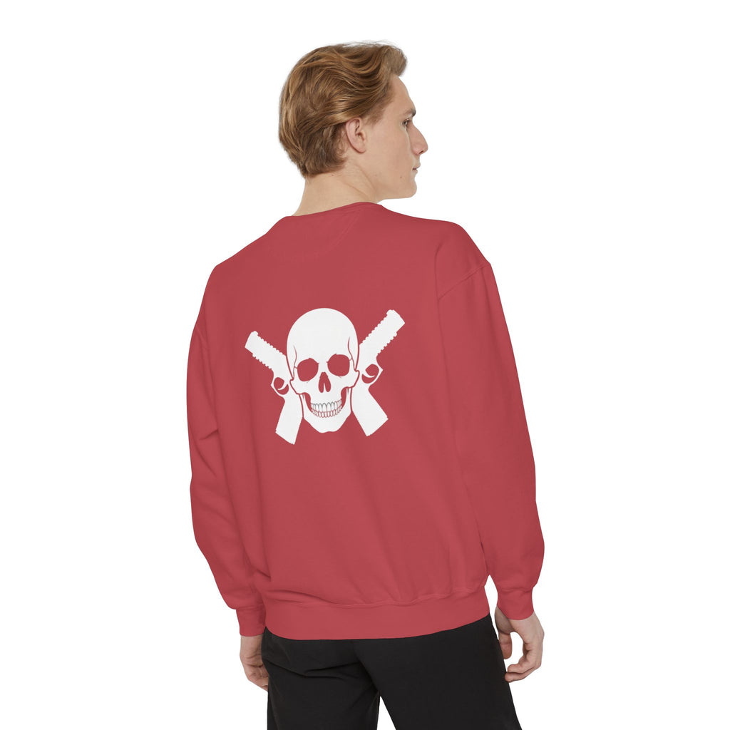 Alwayz Packin Front/ Skull and Guns Back Sweatshirt