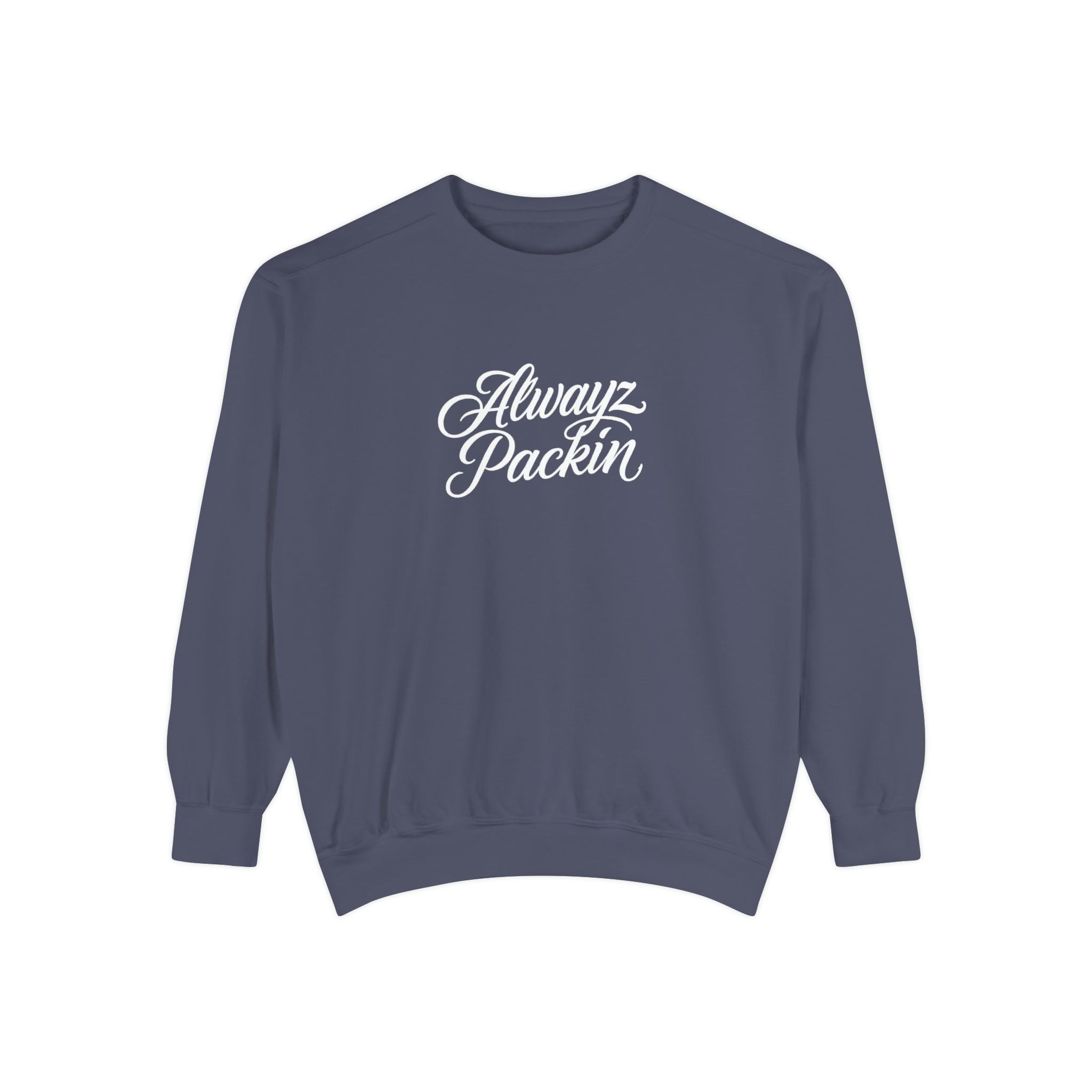 Alwayz Packin Front/ Skull and Guns Back Sweatshirt