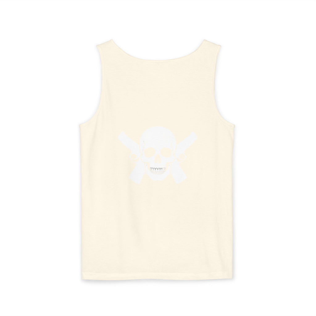 Alwayz Packin Heavy Metal Front Skull Guns back Tank