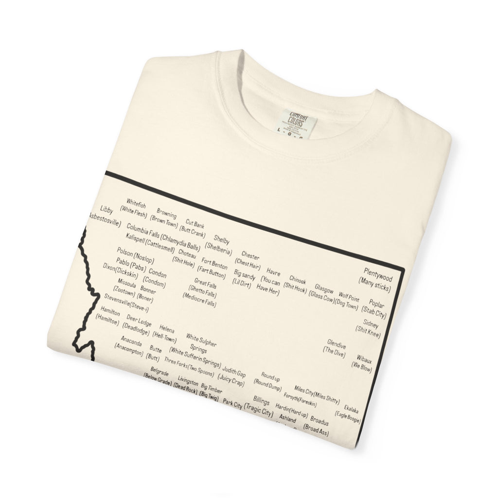 Montana Towns and Nicknames T-Shirt