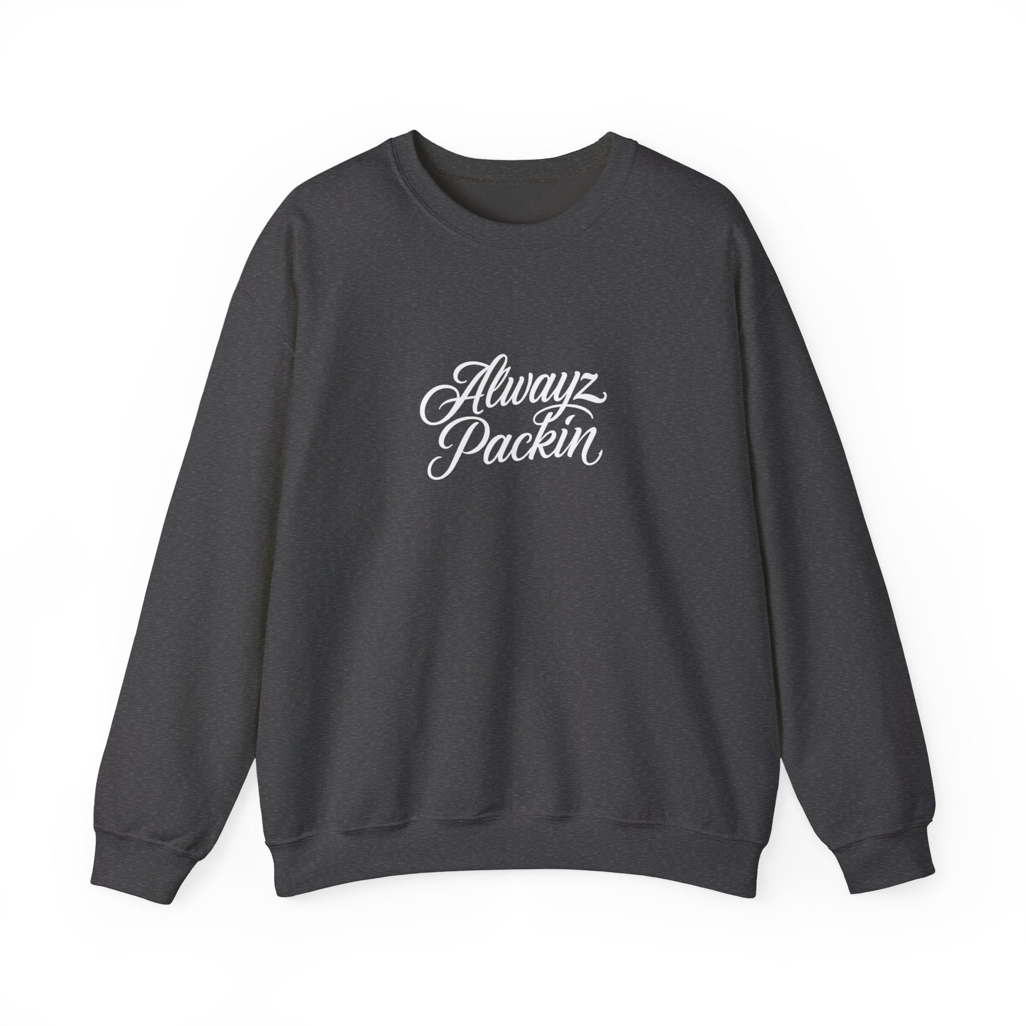 "Alwayz Packin" Front with Skull & Crossed Pistols Back