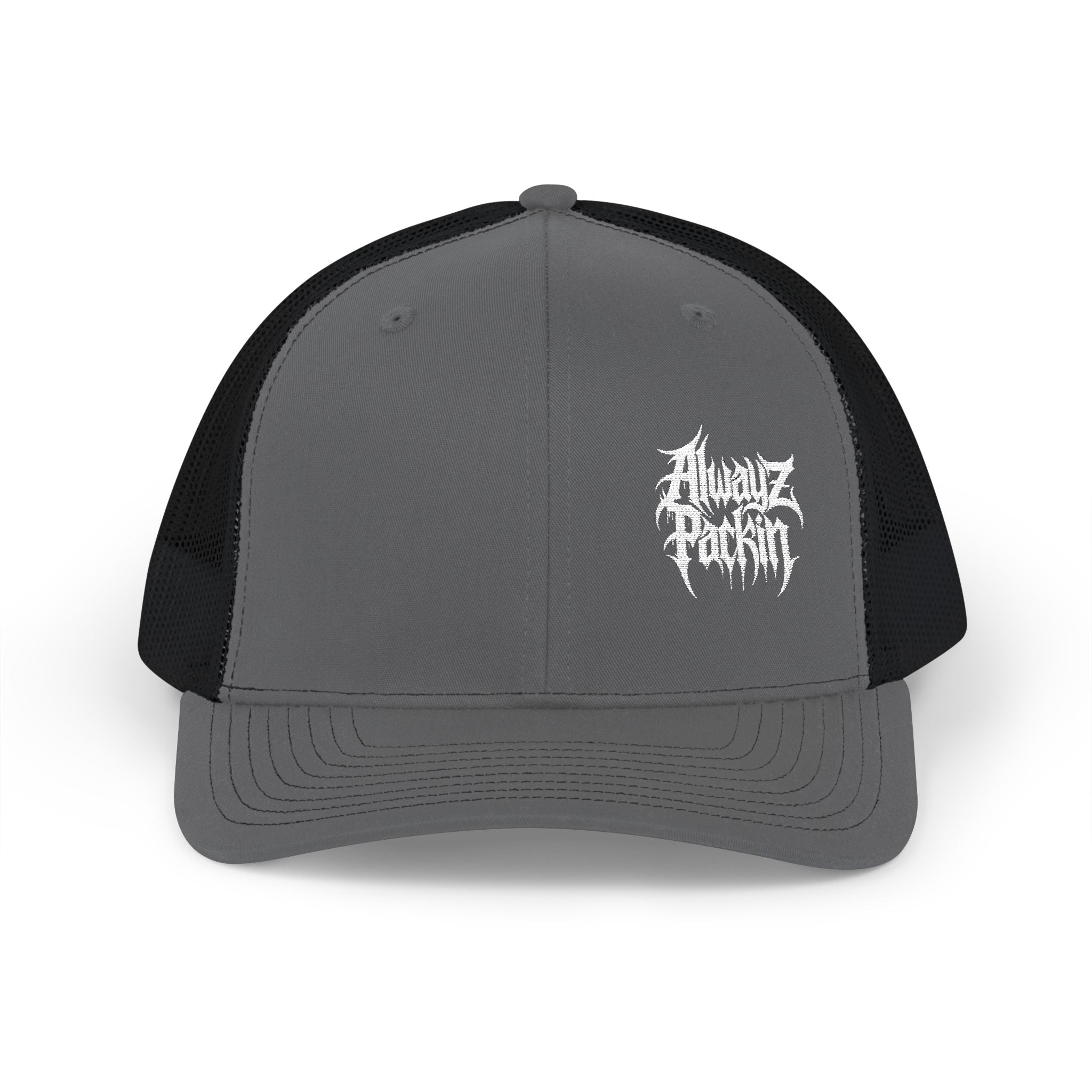 Embroidered Alwayz Packin Heavy Metal Print