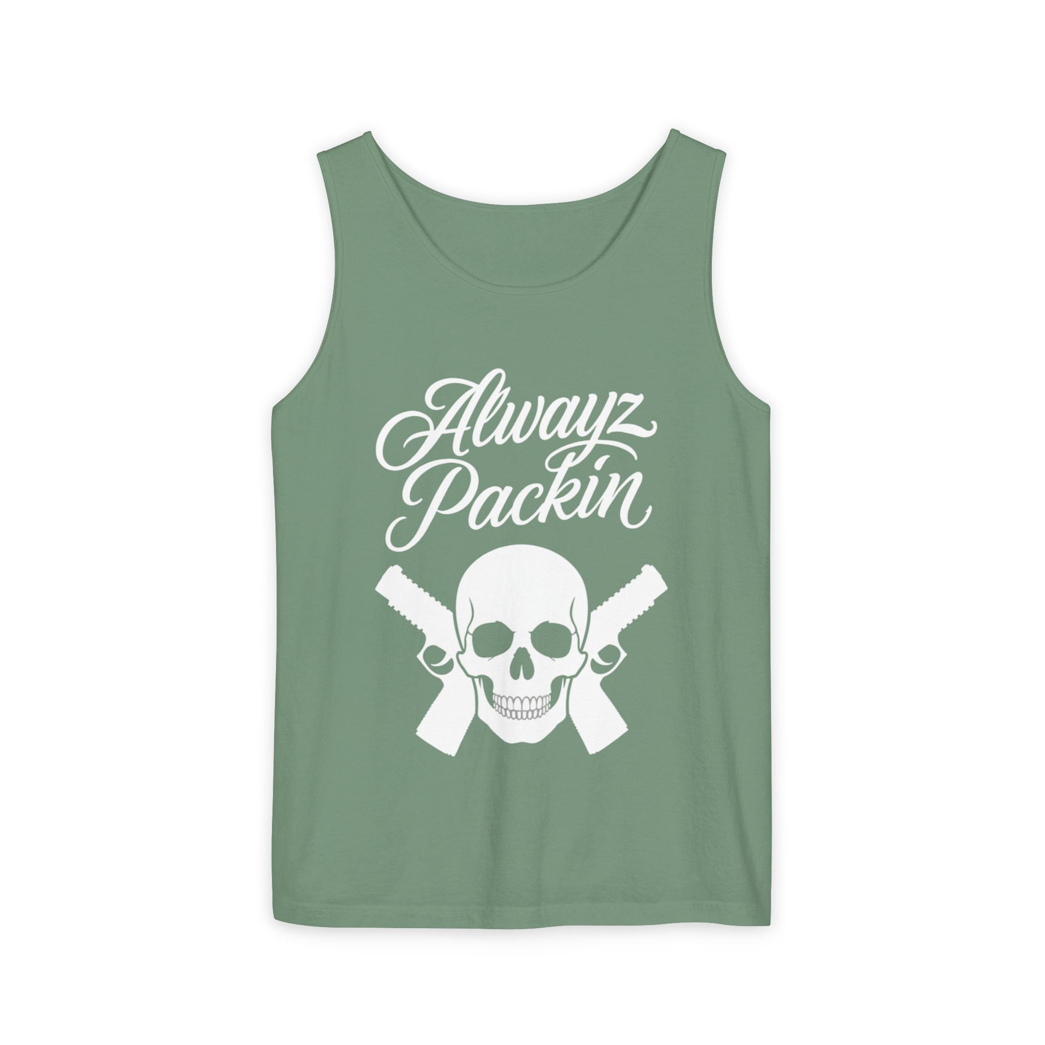 Alwayz Packin White Print Tank