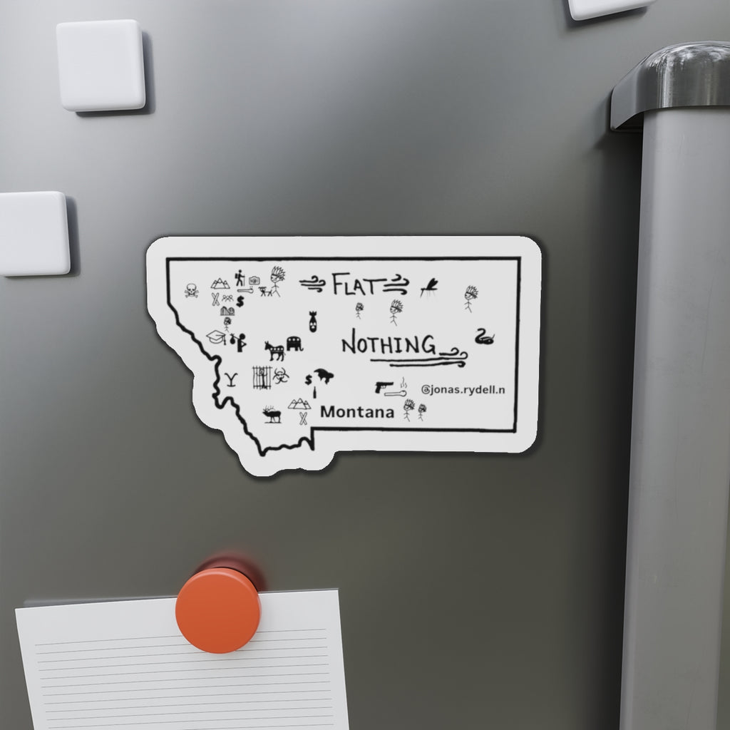 Real Montana Map Magnet various sizes