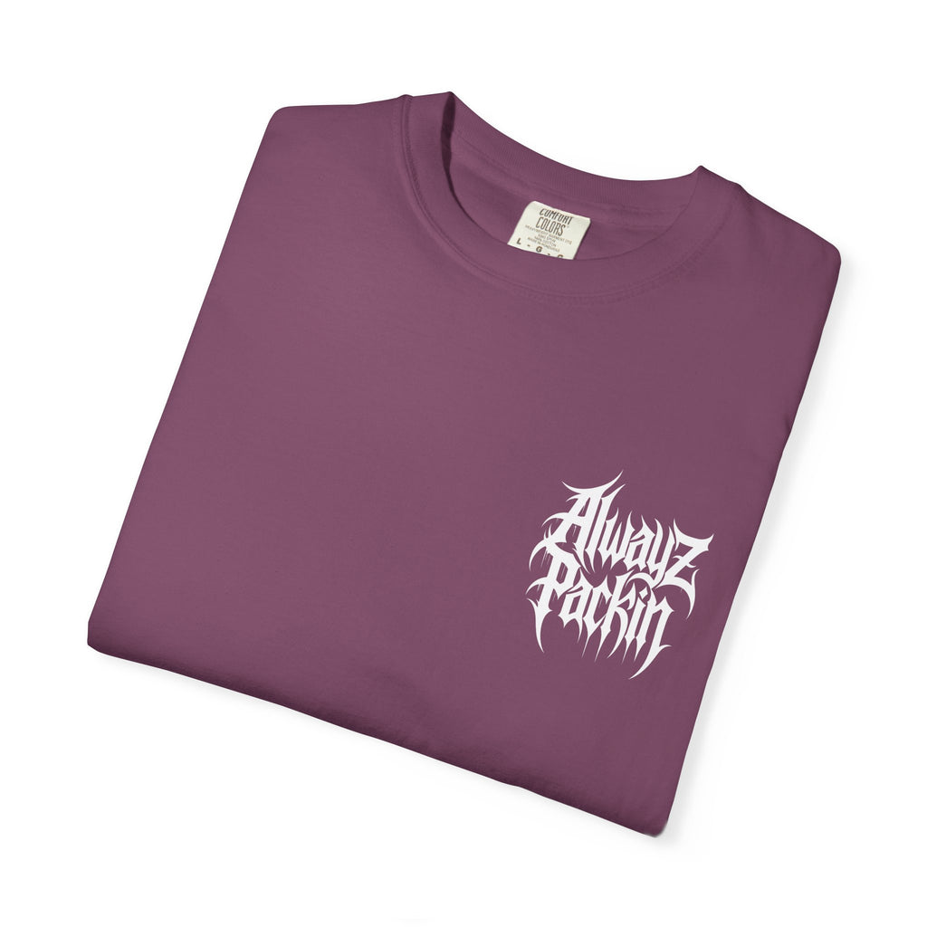 Alwayz Packin Metal Print Front/ Skull and Bones in back