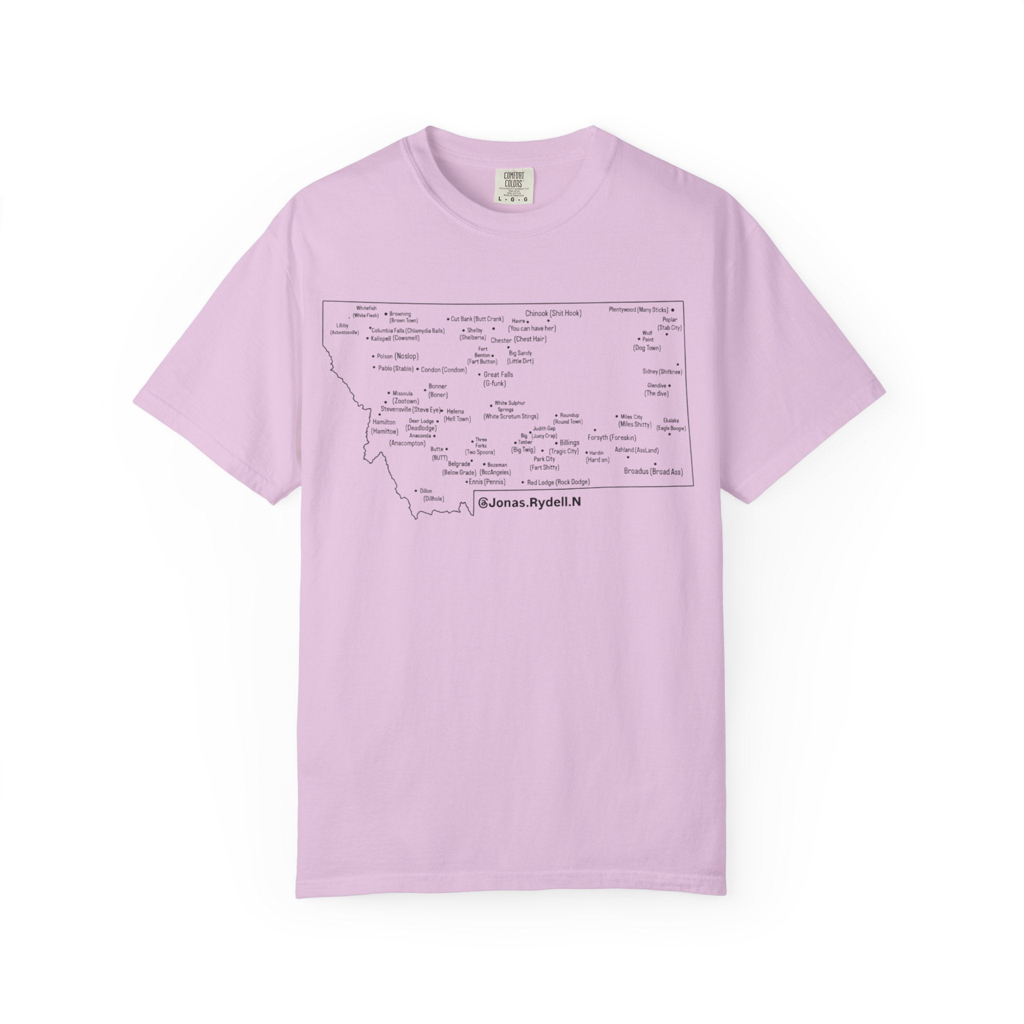 Montana Towns and Nicknames T-Shirt