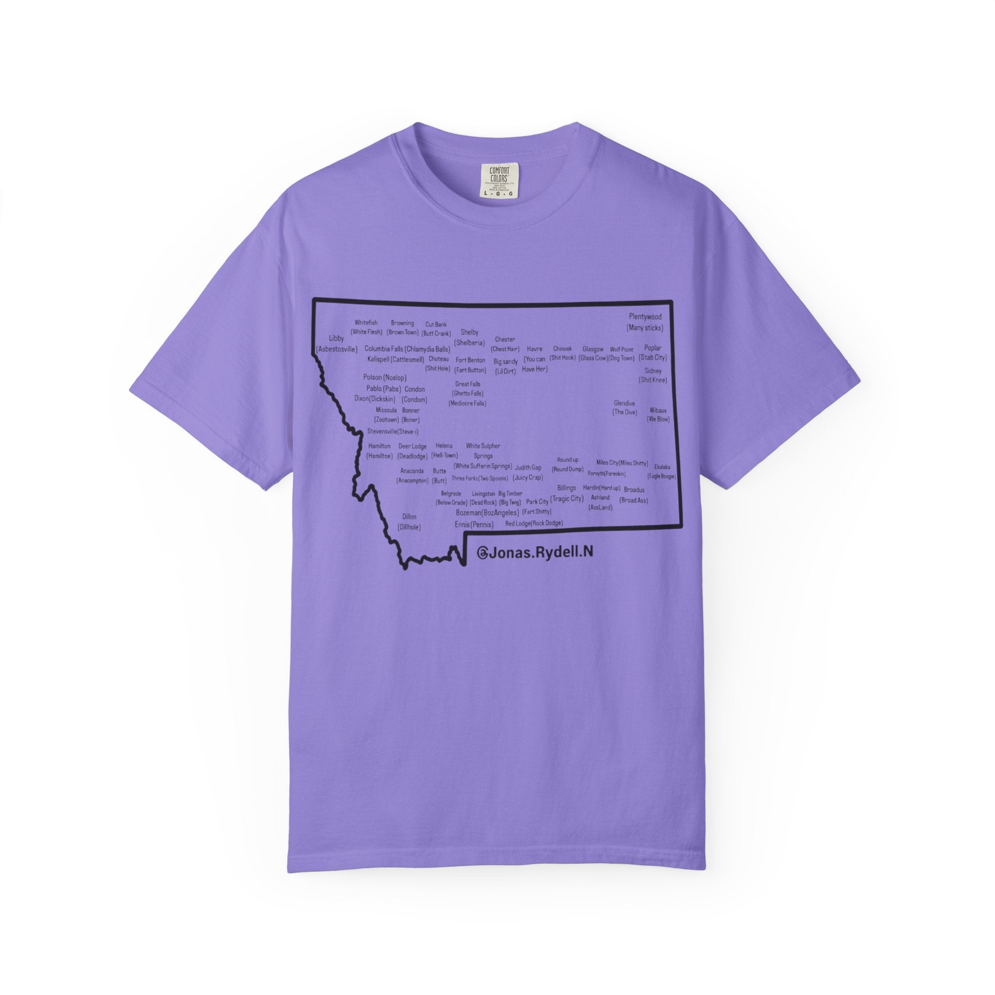 Montana Towns and Nicknames T-Shirt