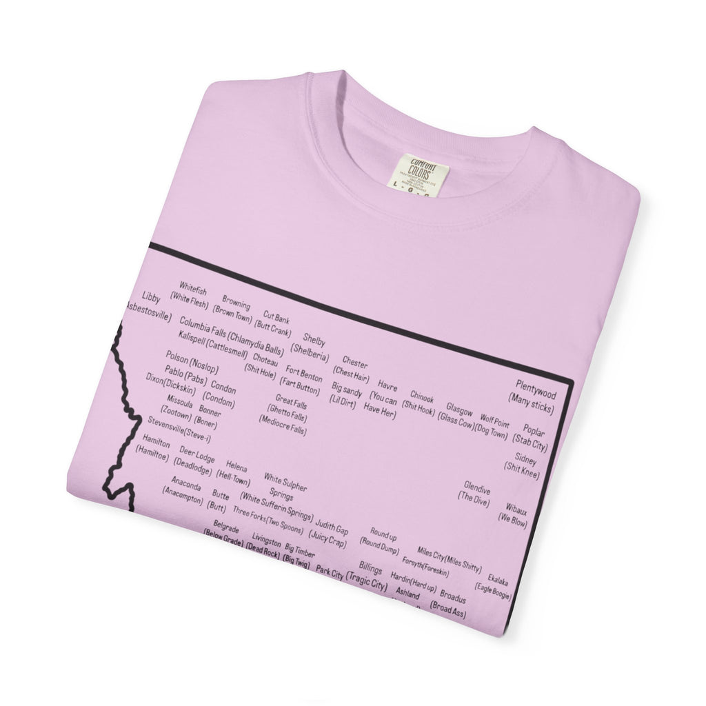 Montana Towns and Nicknames T-Shirt