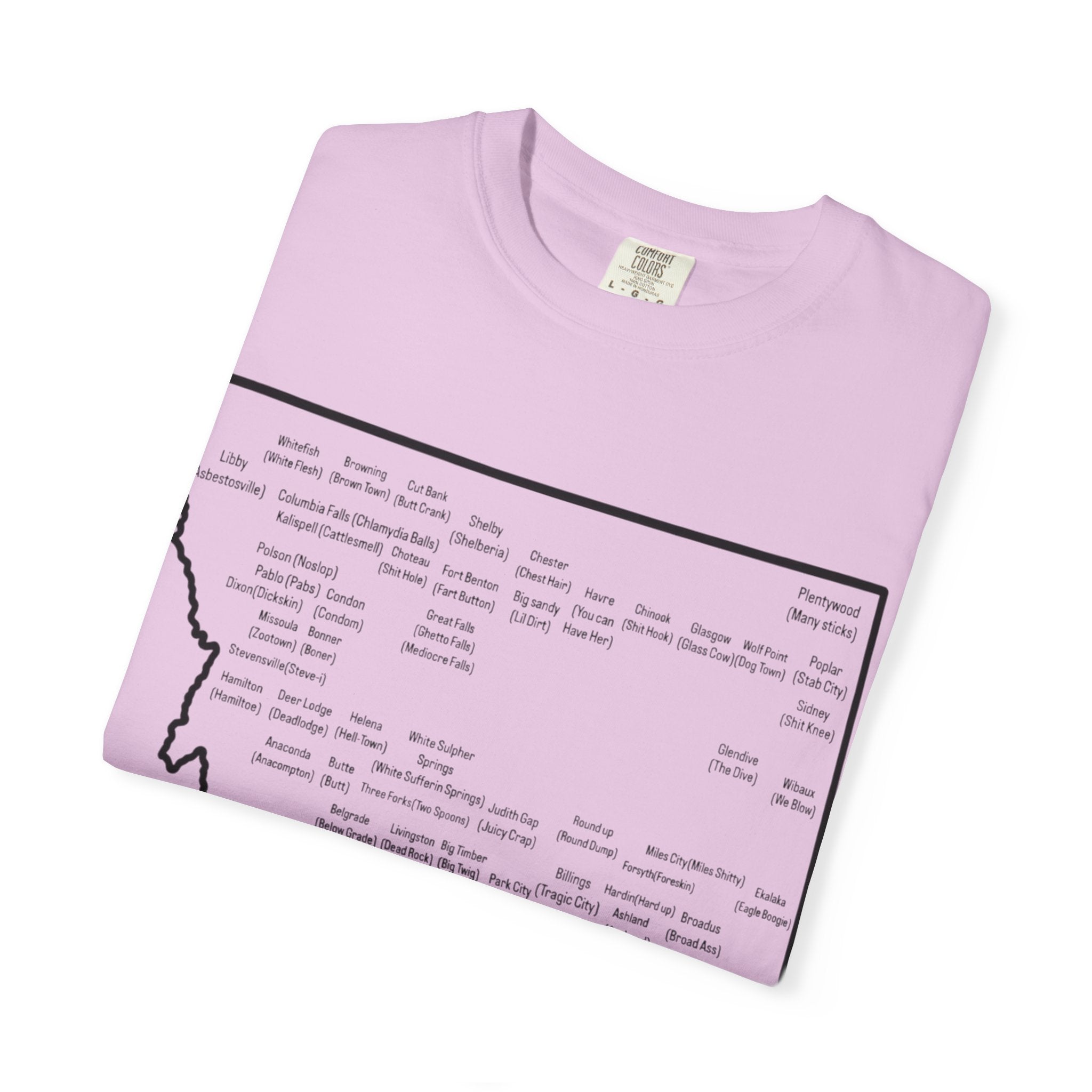 Montana Towns and Nicknames T-Shirt