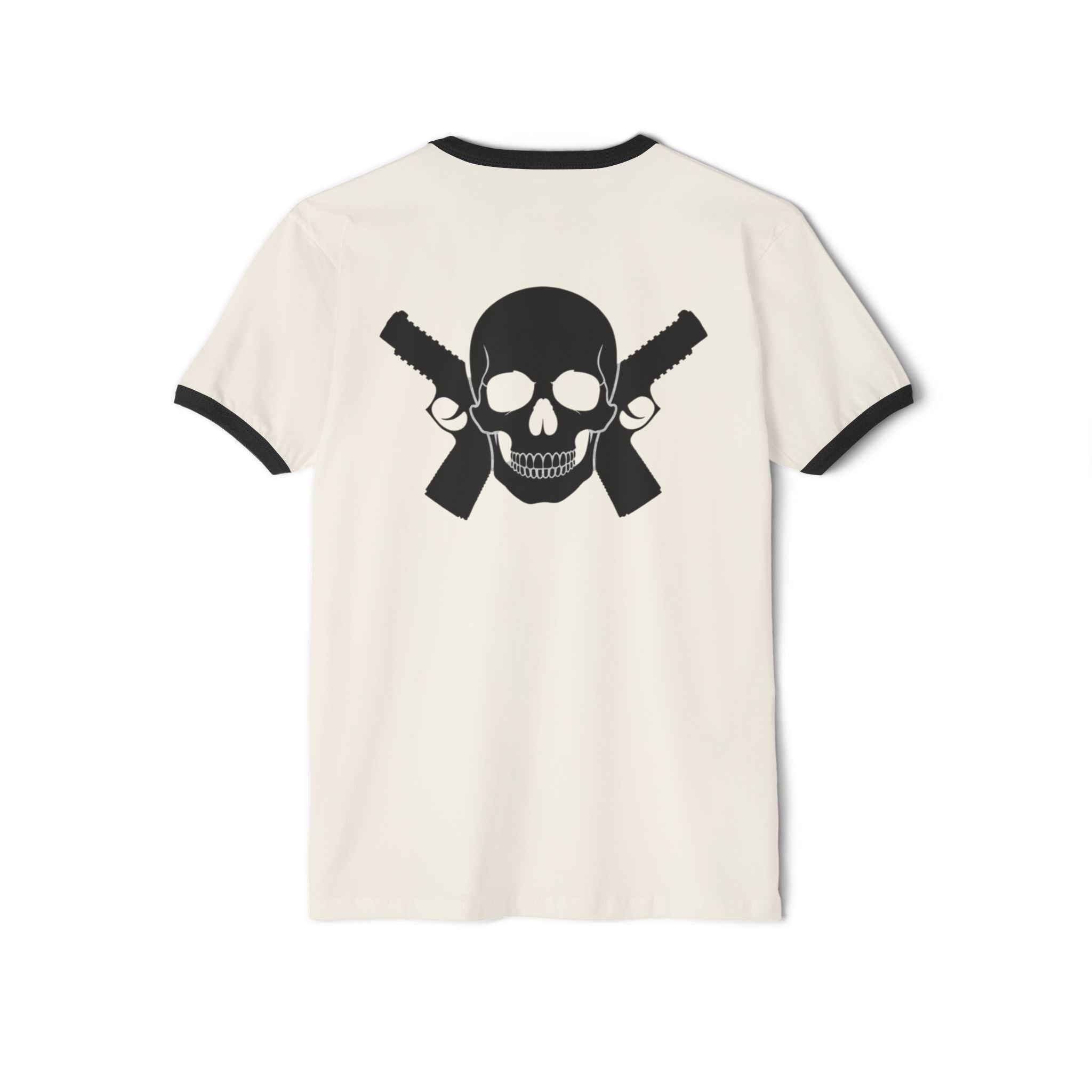 Alwayz Packin on Front Skull and Cross Bones on Back Retro Casual Tee