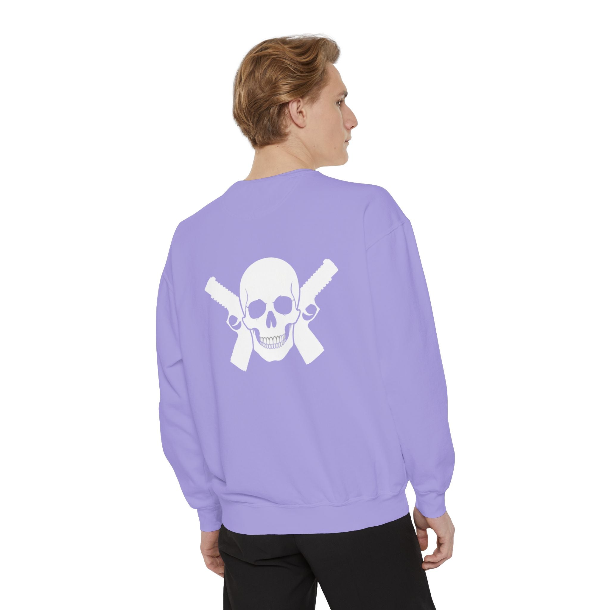 Alwayz Packin Front/ Skull and Guns Back Sweatshirt