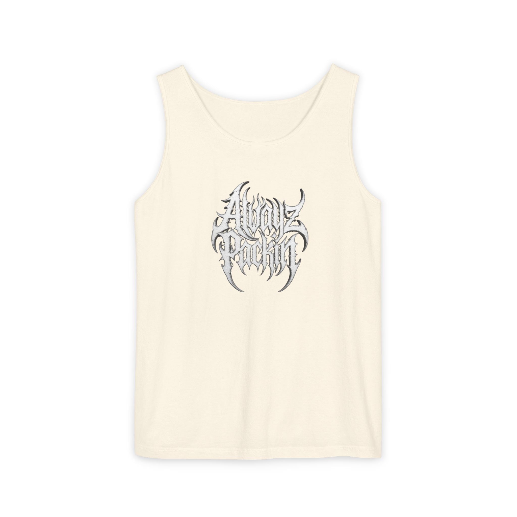 Alwayz Packin Heavy Metal Print Tank Top!