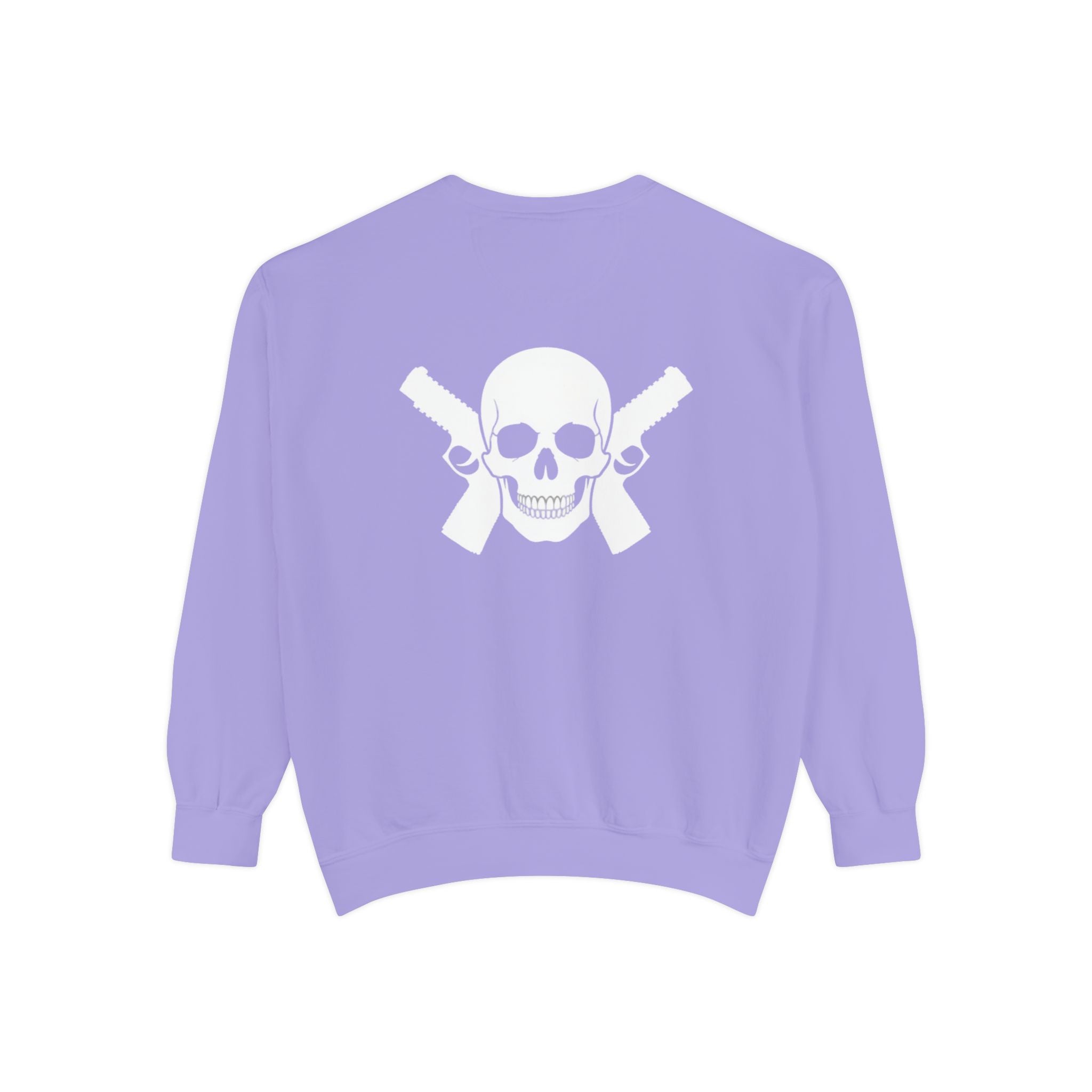 Alwayz Packin Front/ Skull and Guns Back Sweatshirt