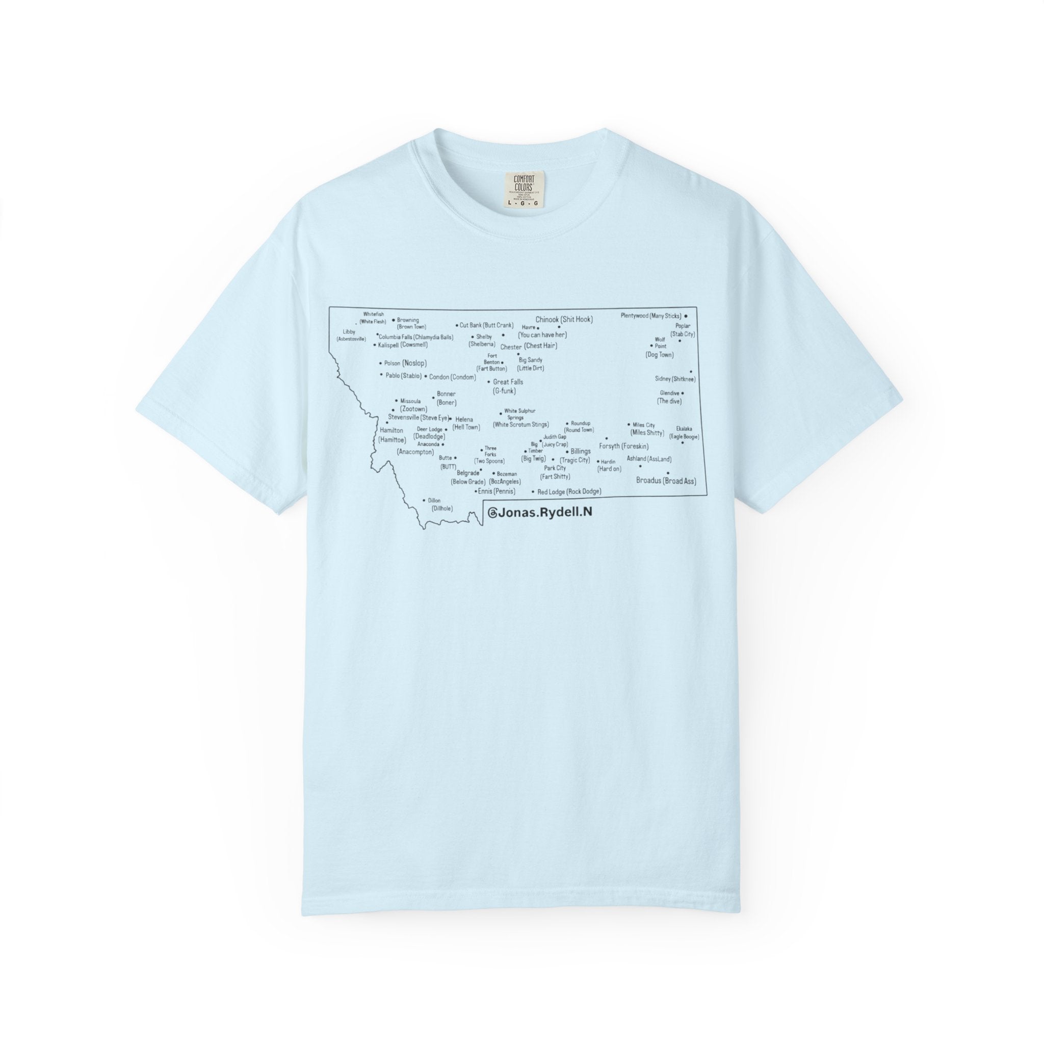 Montana Towns and Nicknames T-Shirt