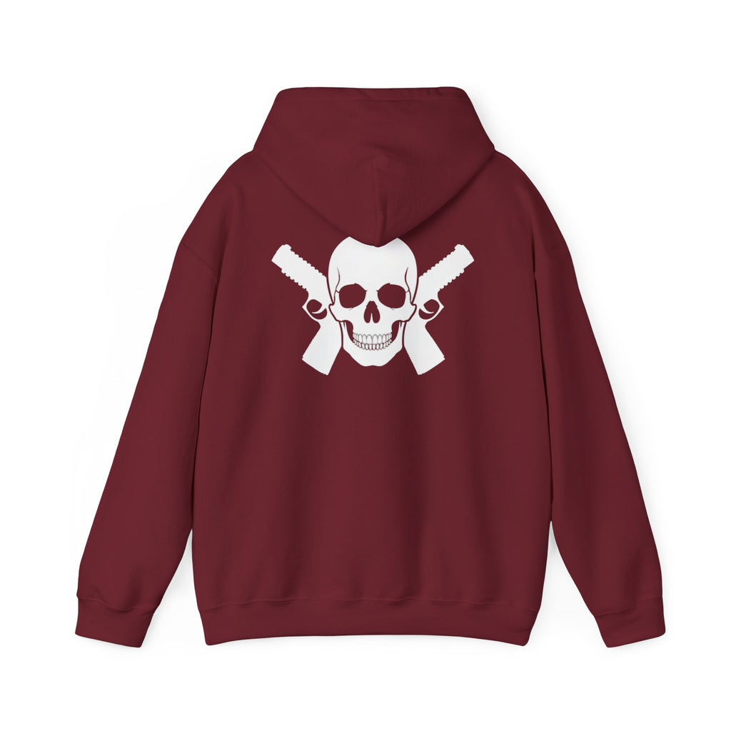 Alwayz packin Front/ Skull and guns back