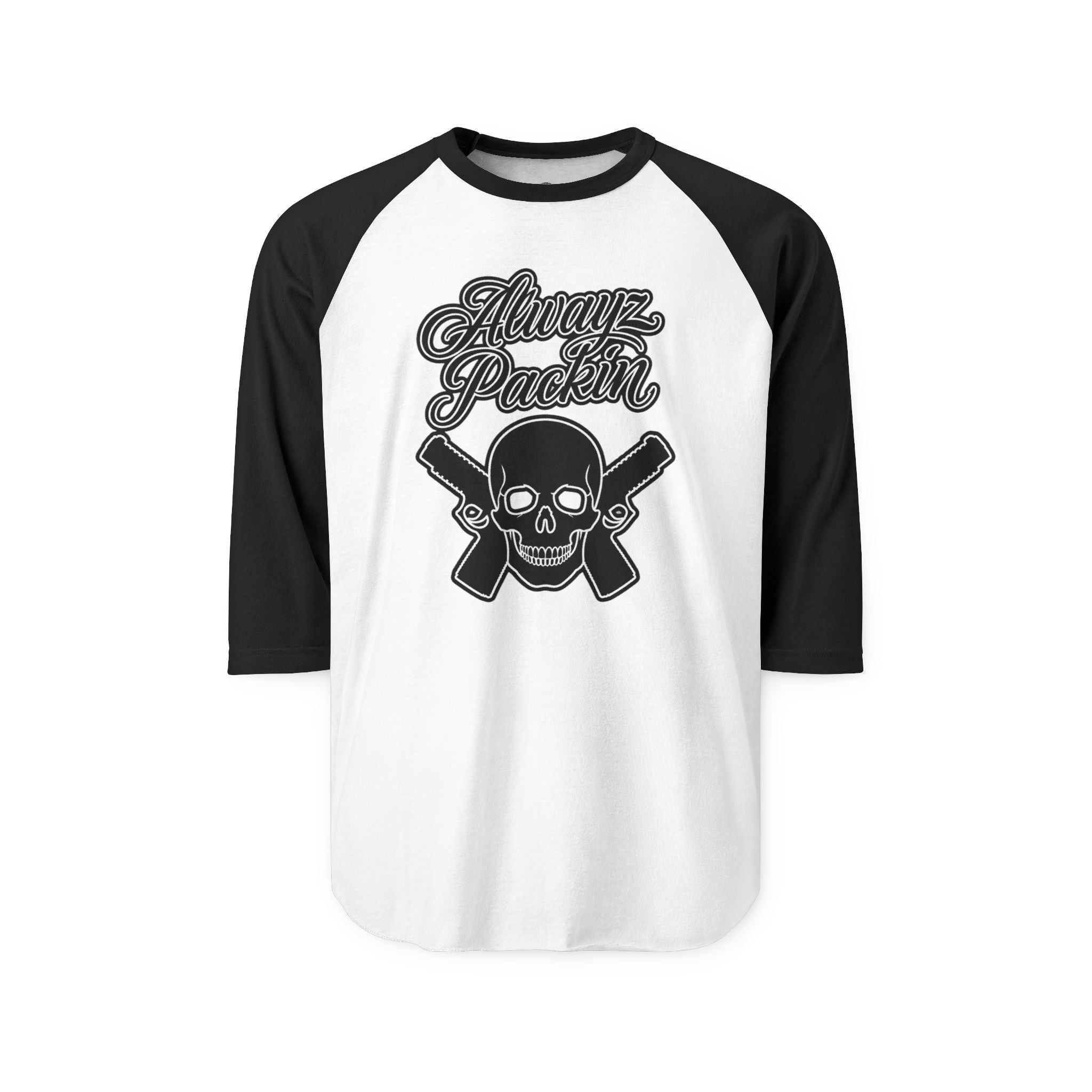 Alwayz Packin Three-Quarter Sleeve Raglan Shirt