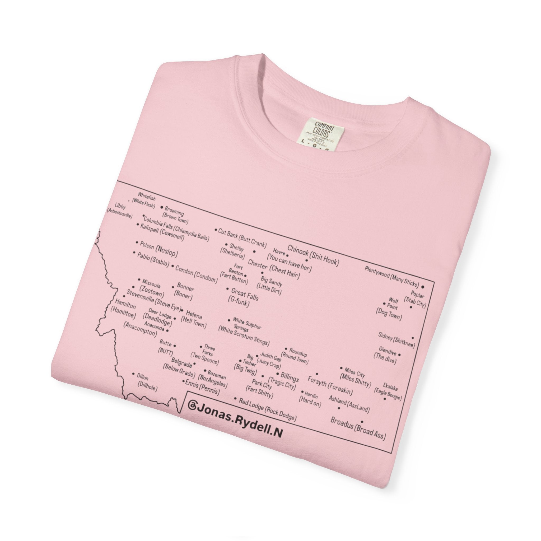 Montana Towns and Nicknames T-Shirt