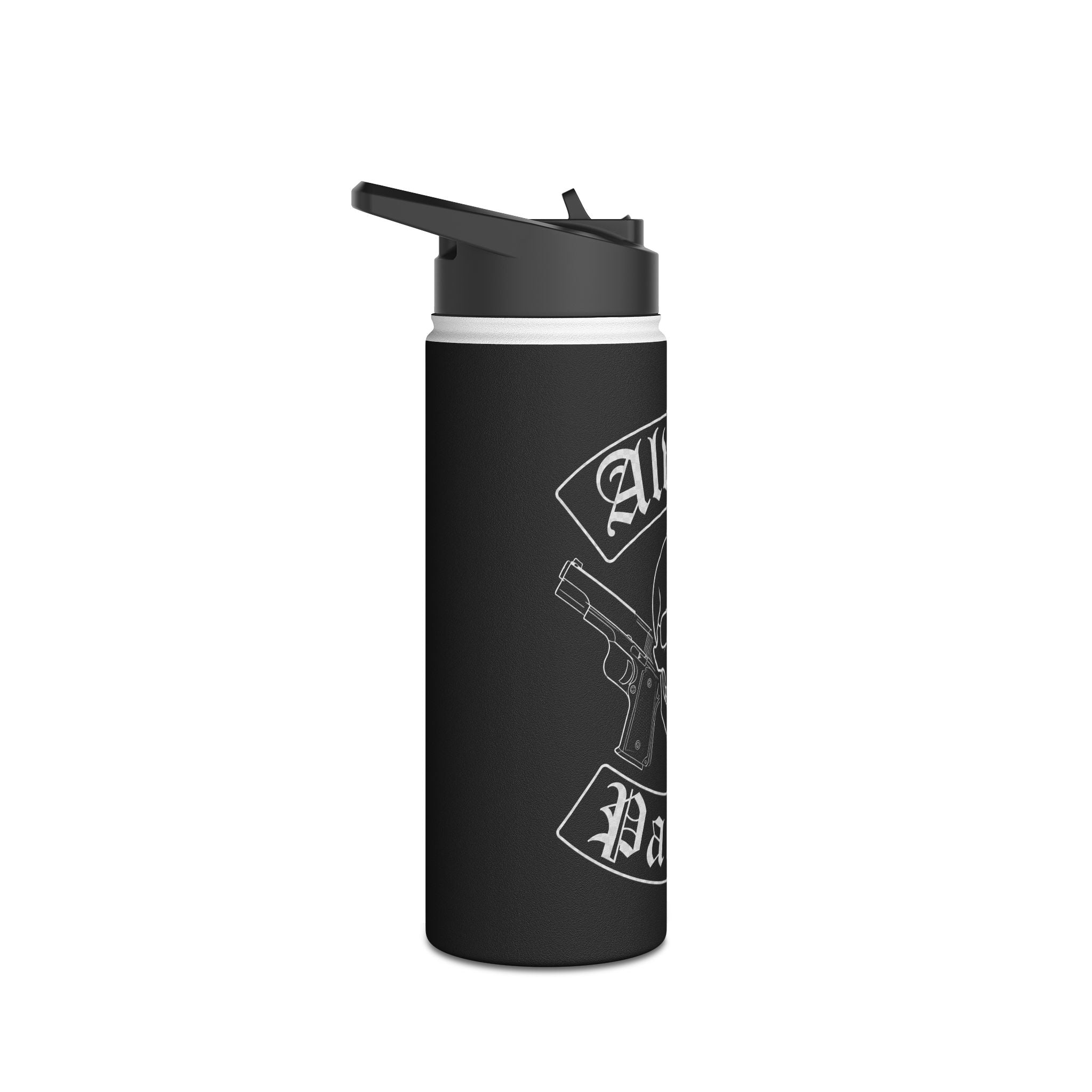 Alwayz Packin Rocker Stainless Steel Water Bottle, Standard Lid