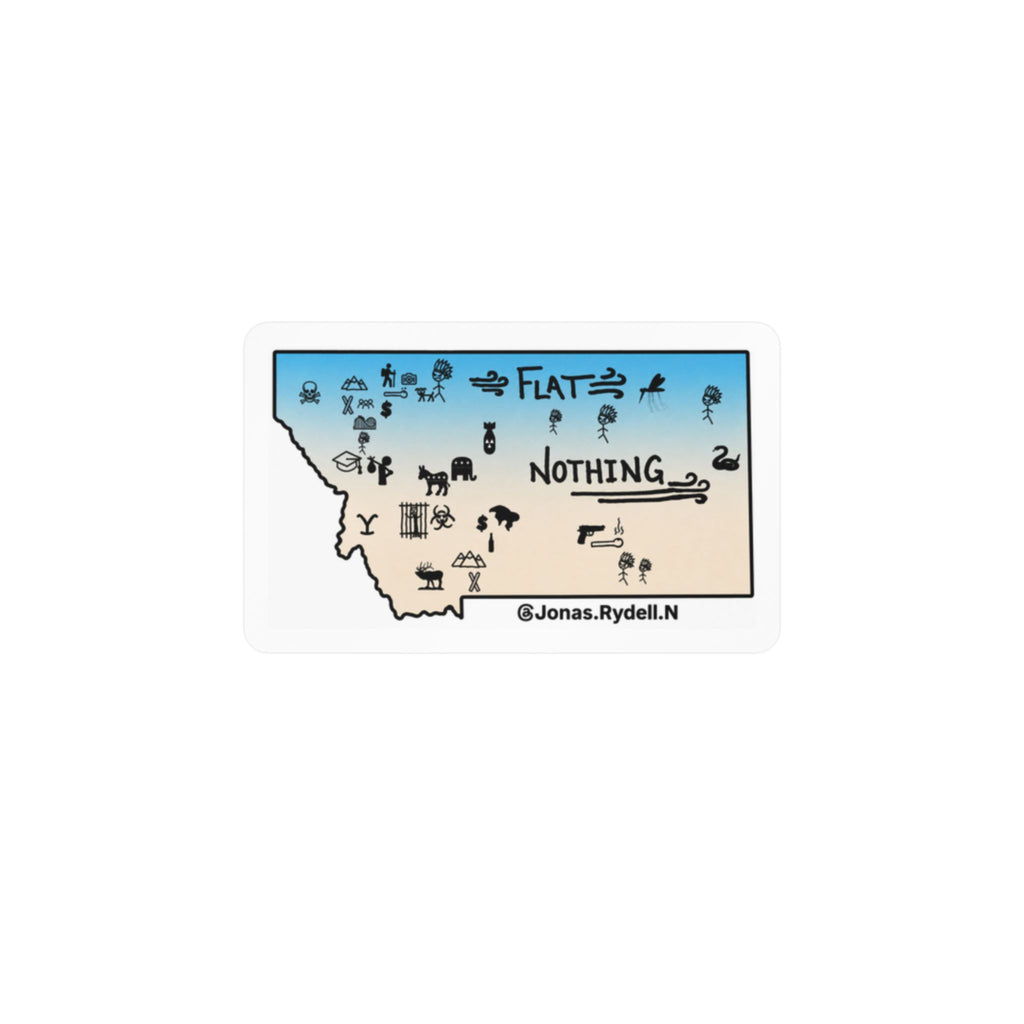 Original Montana Map Sticker