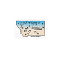 Original Montana Map Sticker