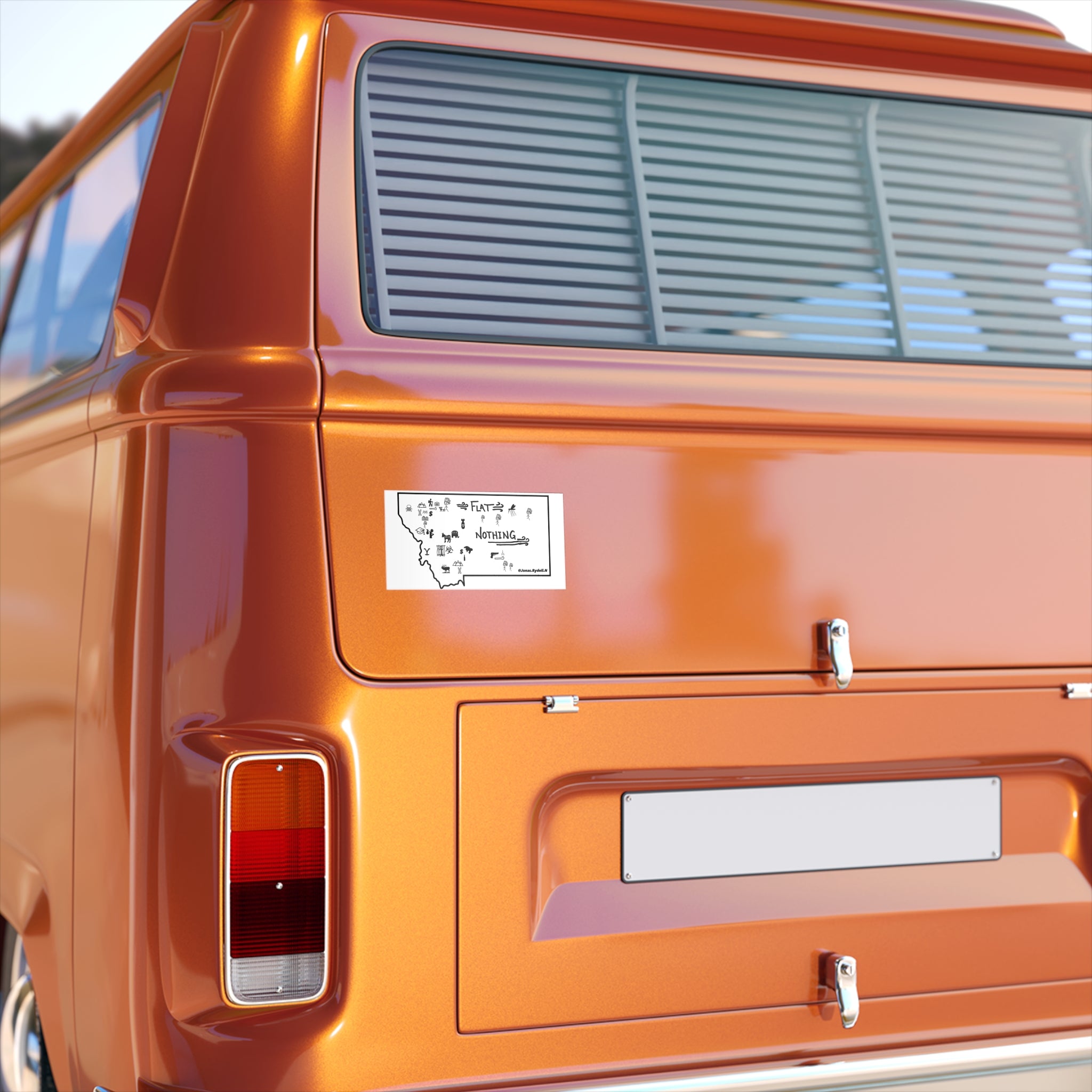 Real Montana Map Sticker