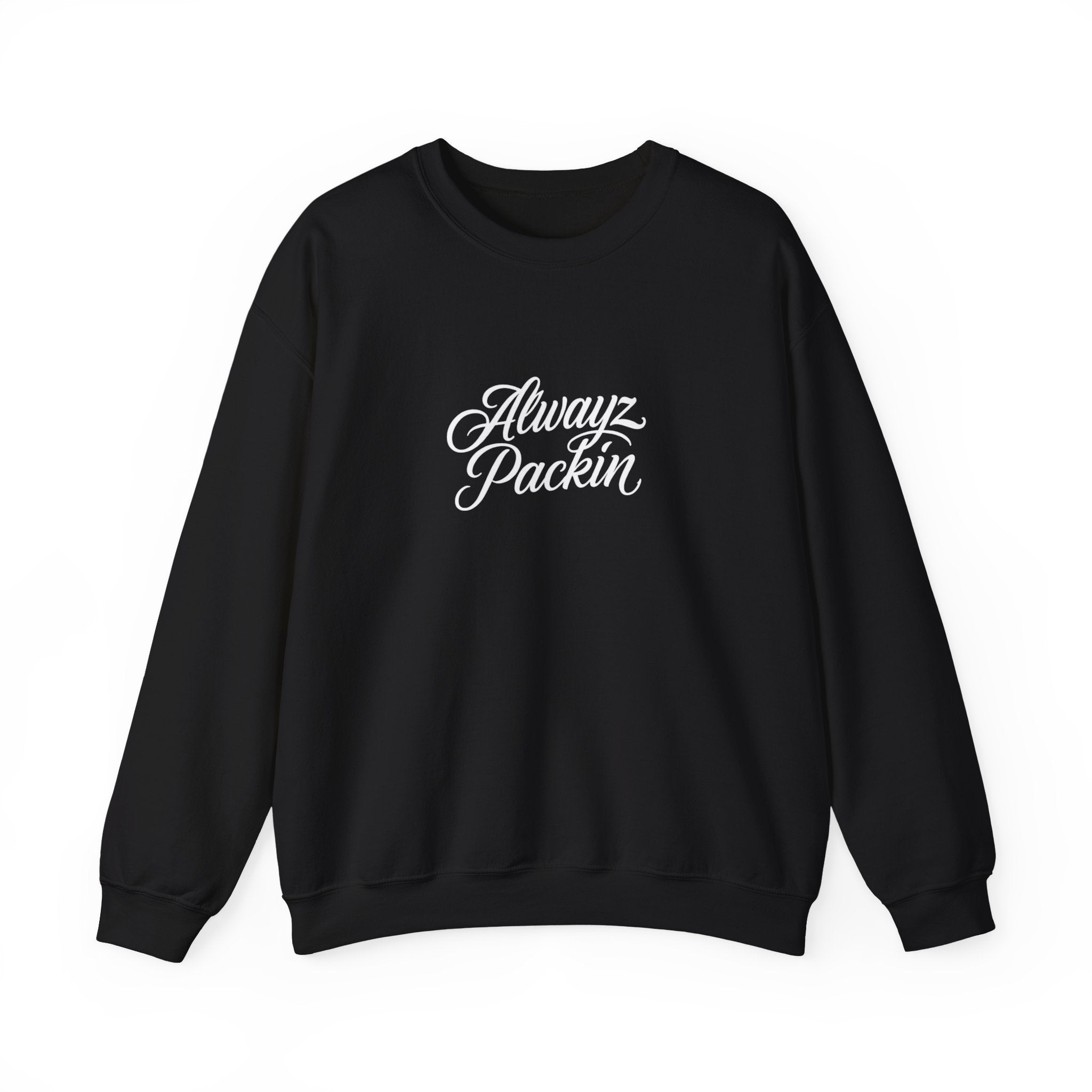 "Alwayz Packin" Front with Skull & Crossed Pistols Back
