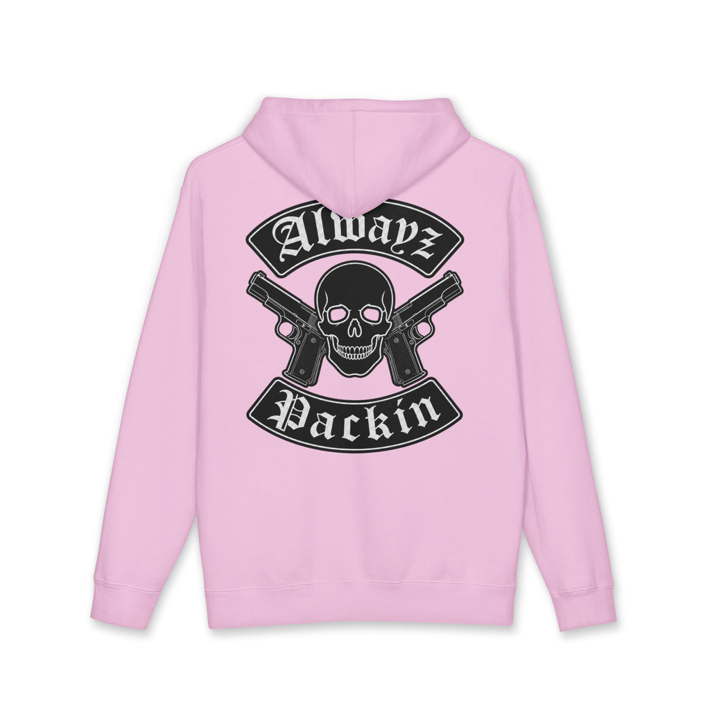 Alwayz Packin Front/ Skull and Guns Back with Rocker