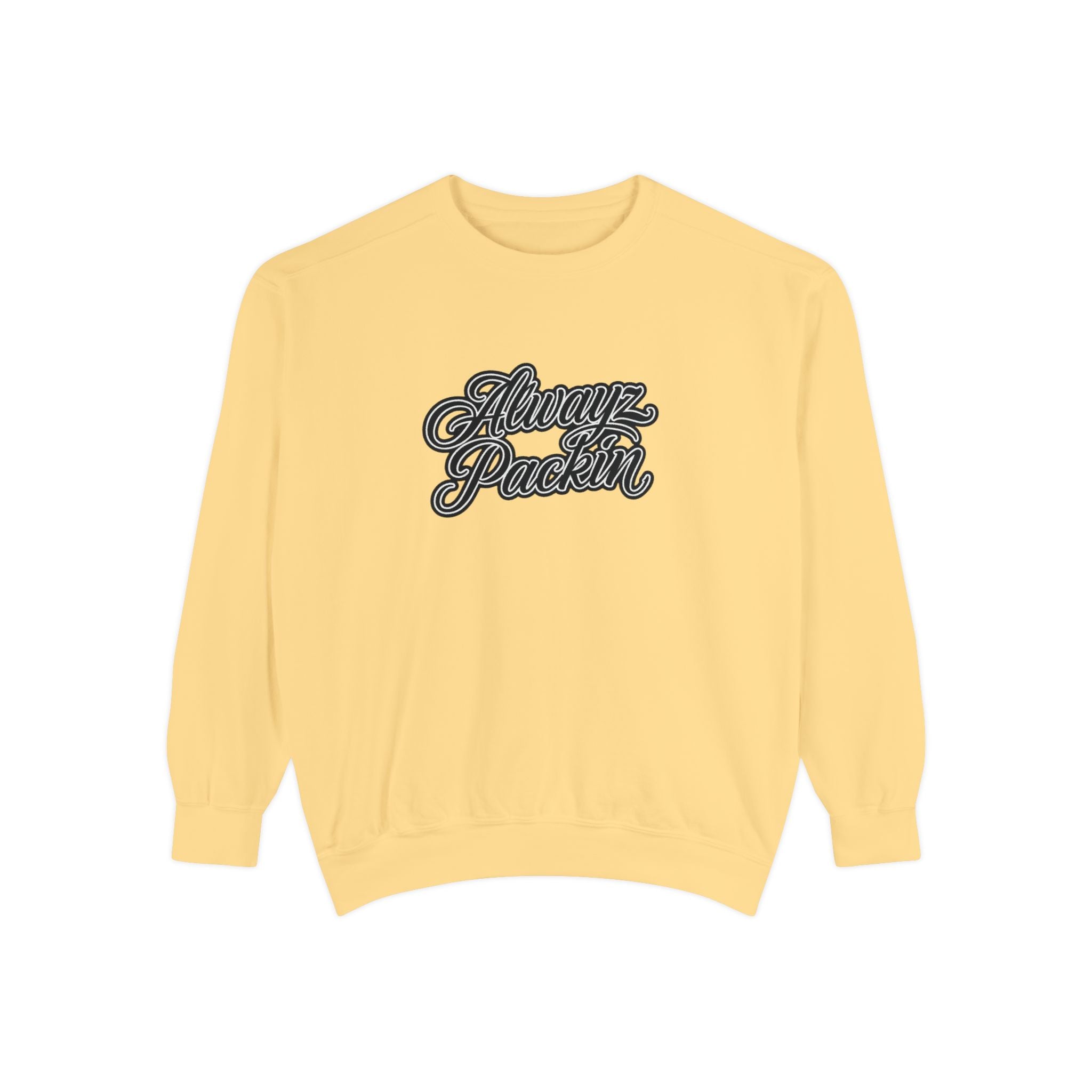Alwayz Packin Front/ Skull and Guns Back Sweatshirt