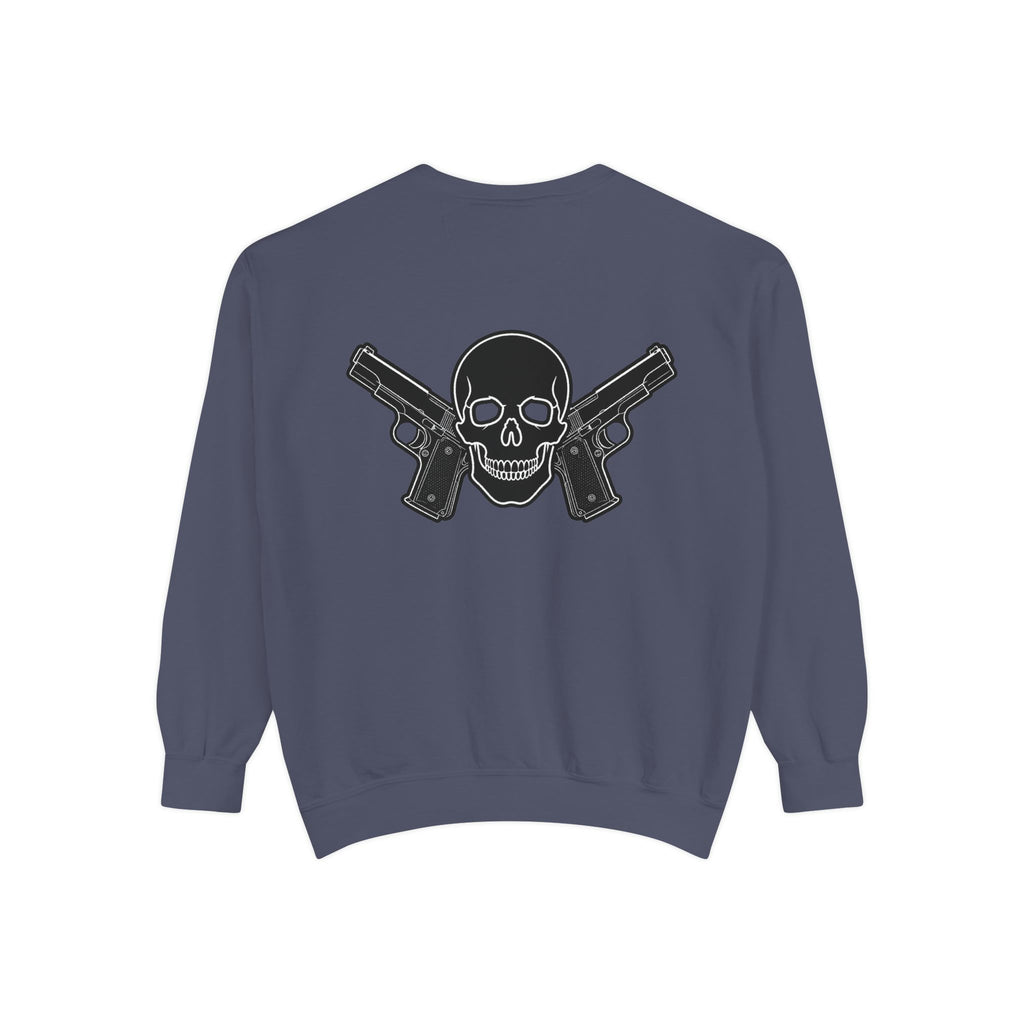 Alwayz Packin Front/ Skull and Guns Back Sweatshirt