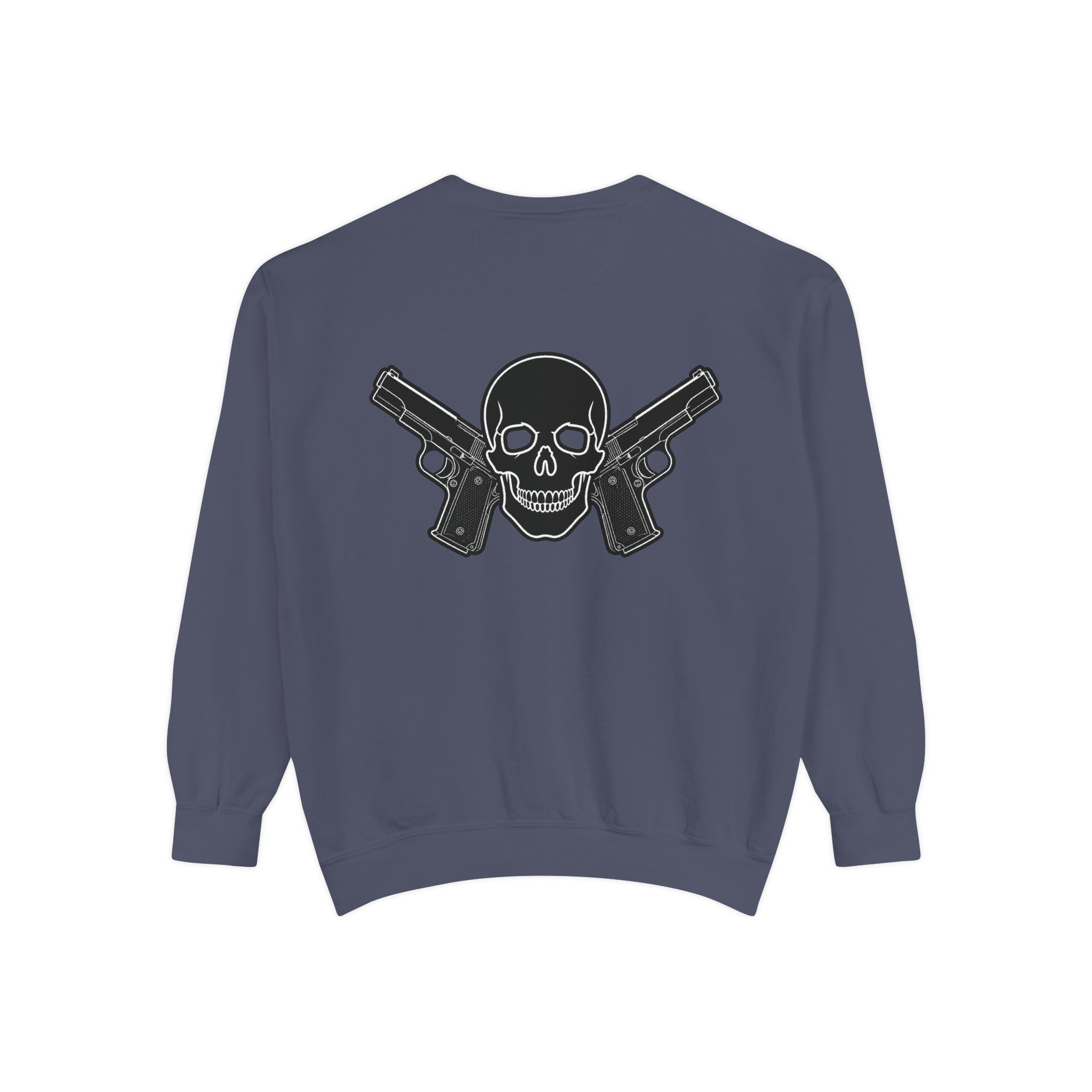 Alwayz Packin Front/ Skull and Guns Back Sweatshirt