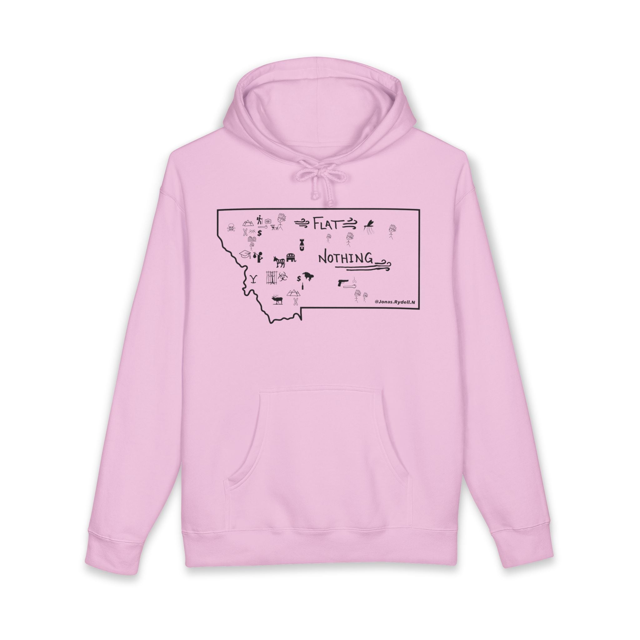 Original Montana Map Hoodie