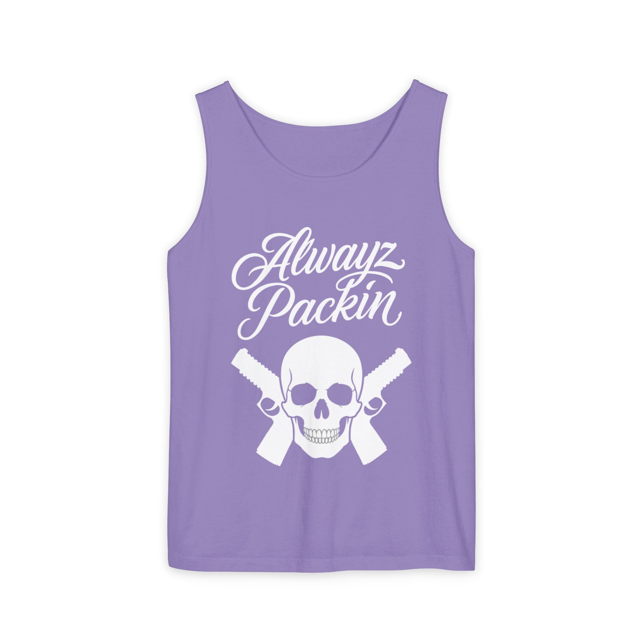 Alwayz Packin White Print Tank