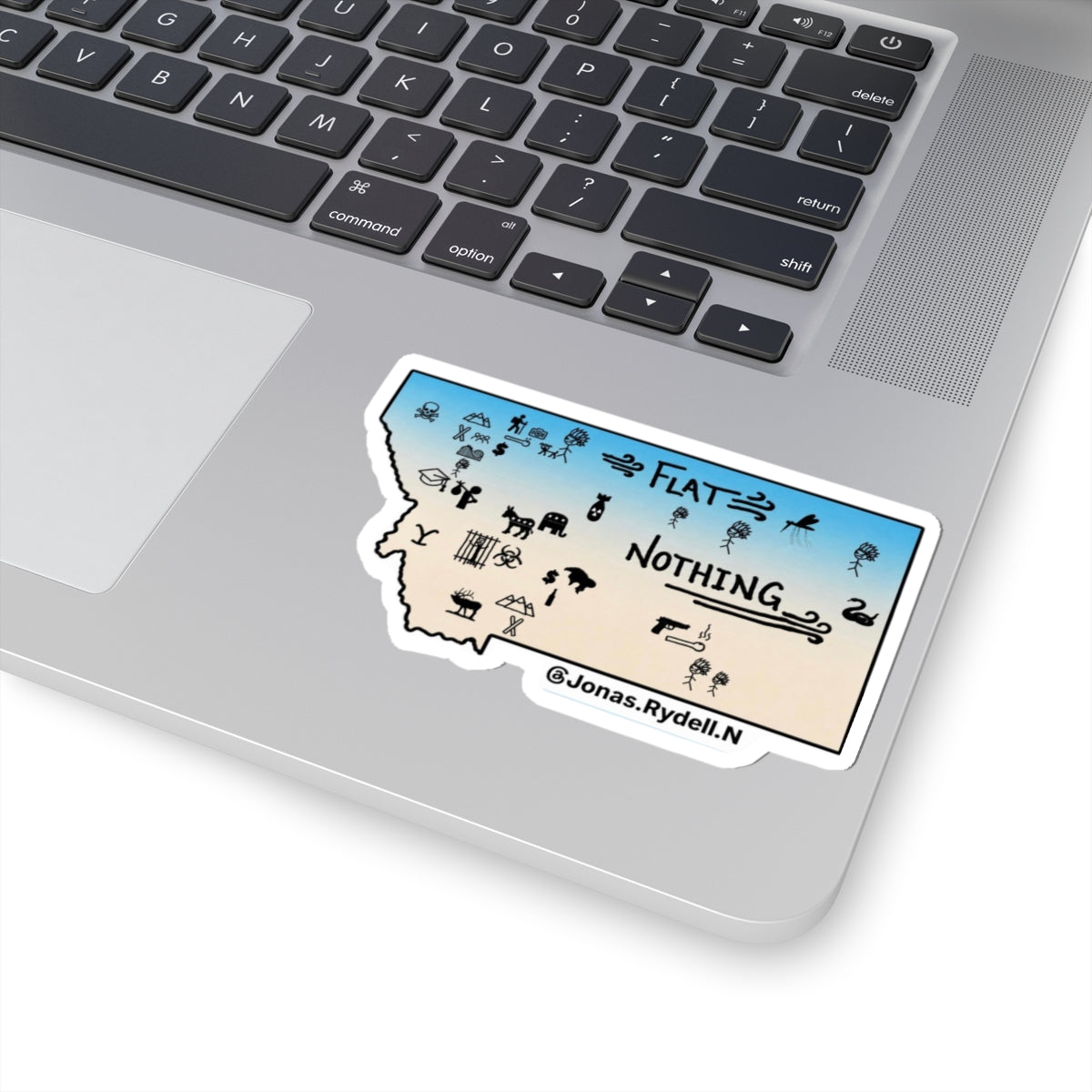 Original Montana Map Sticker