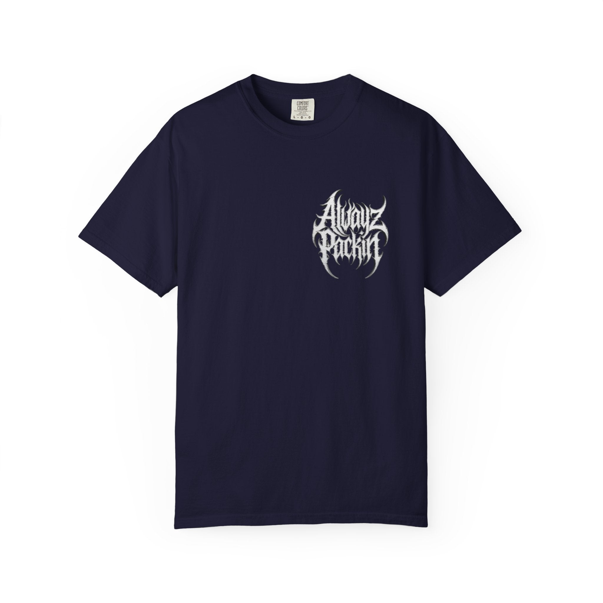 Alwayz Packin Heavy Metal Print T-Shirt