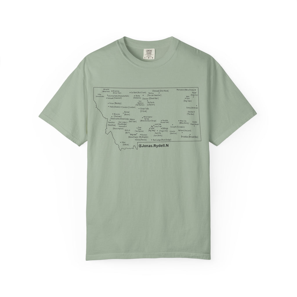 Montana Towns and Nicknames T-Shirt