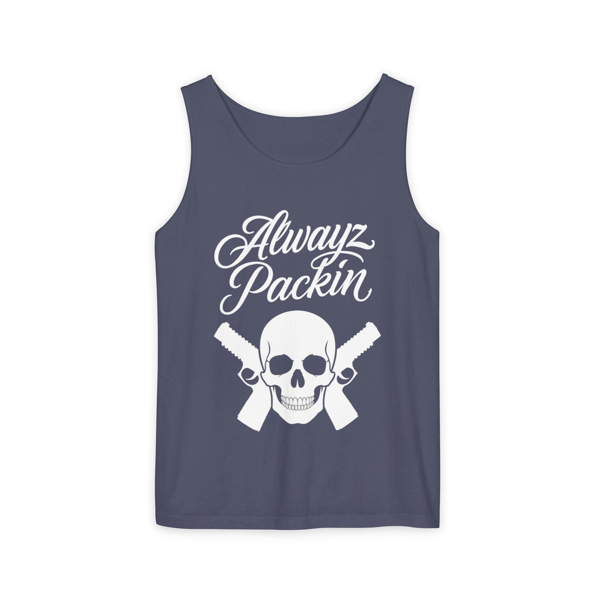 Alwayz Packin White Print Tank
