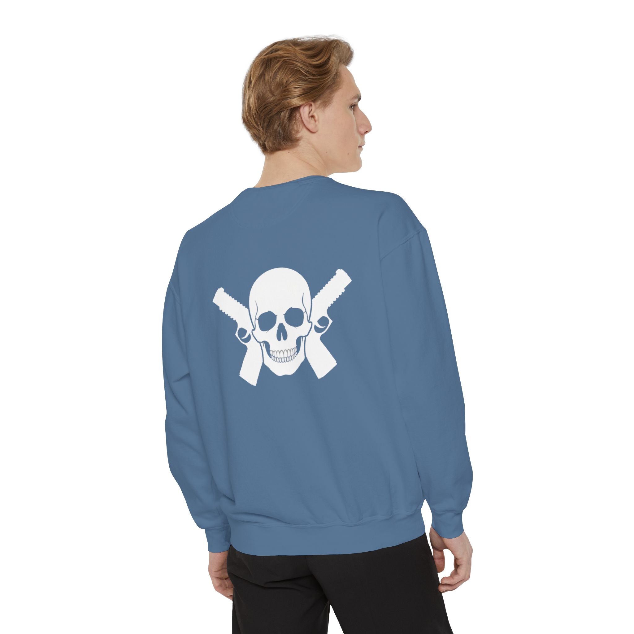 Alwayz Packin Front/ Skull and Guns Back Sweatshirt