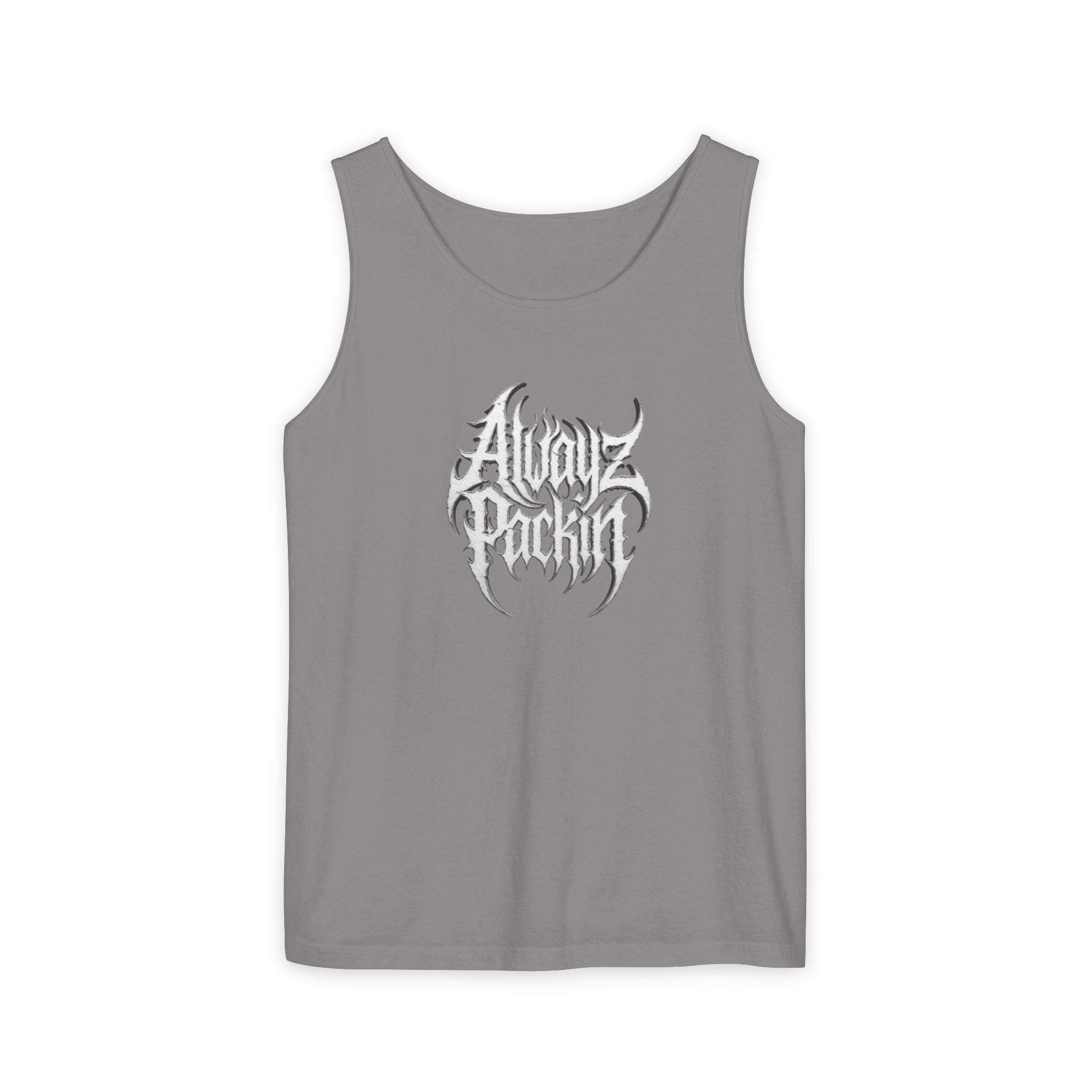 Alwayz Packin Heavy Metal Print Tank Top!