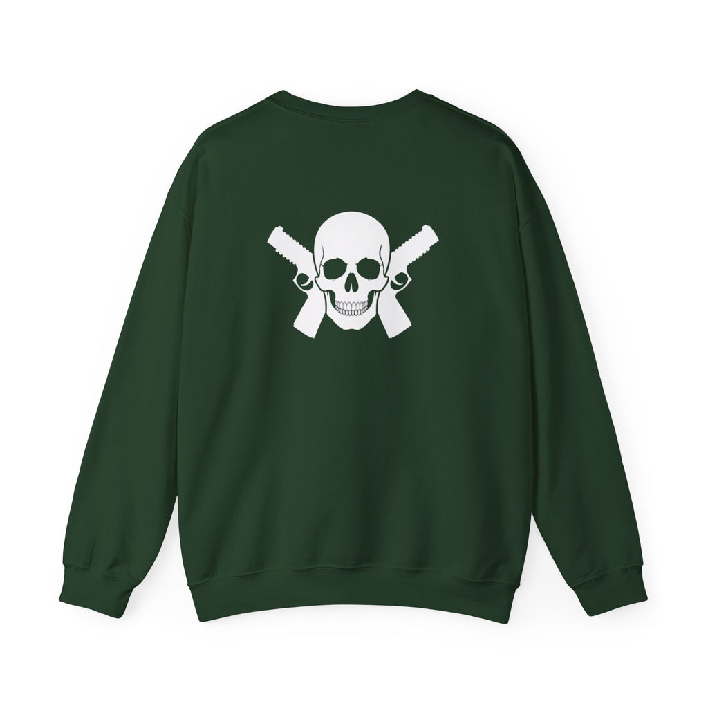 "Alwayz Packin" Front with Skull & Crossed Pistols Back