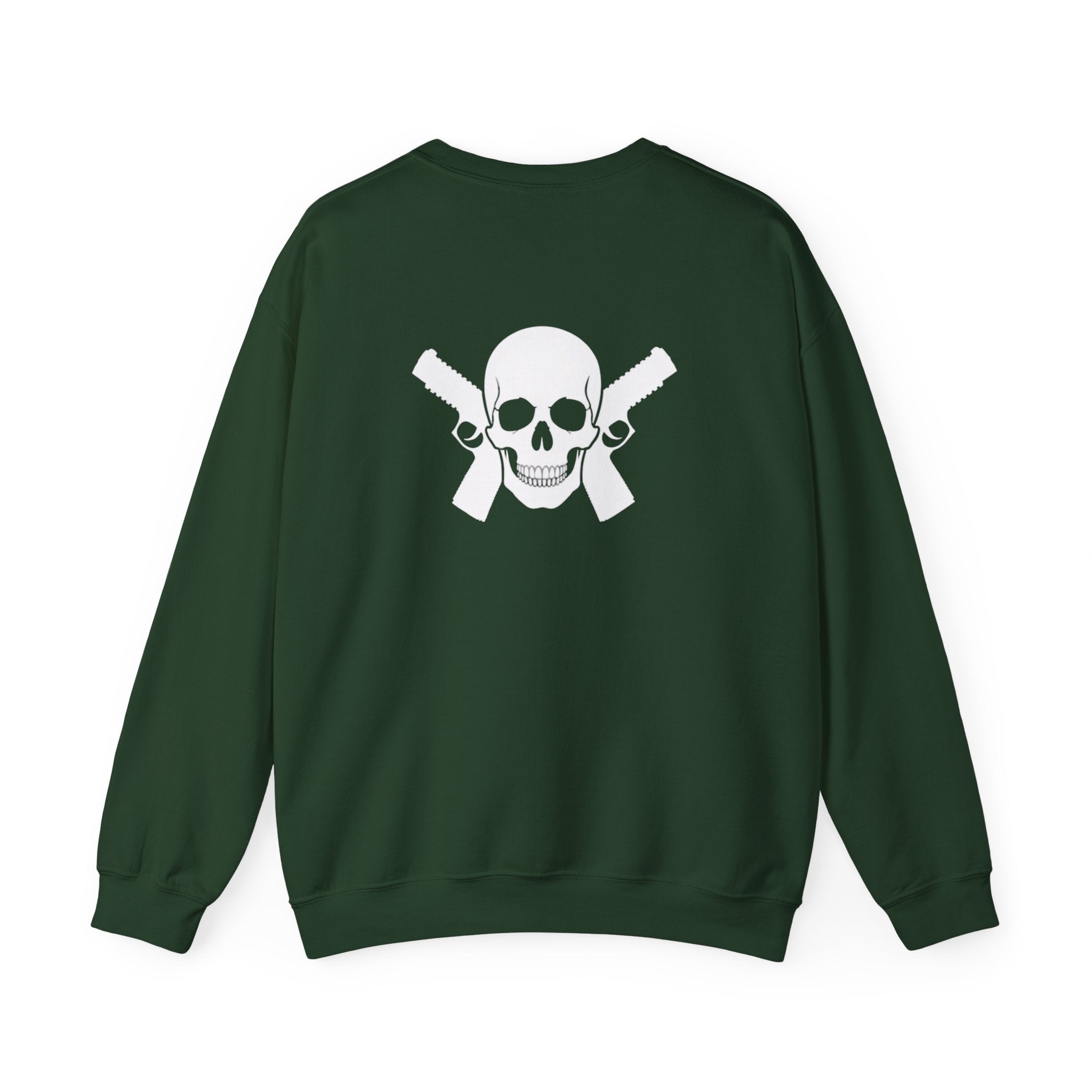 "Alwayz Packin" Front with Skull & Crossed Pistols Back