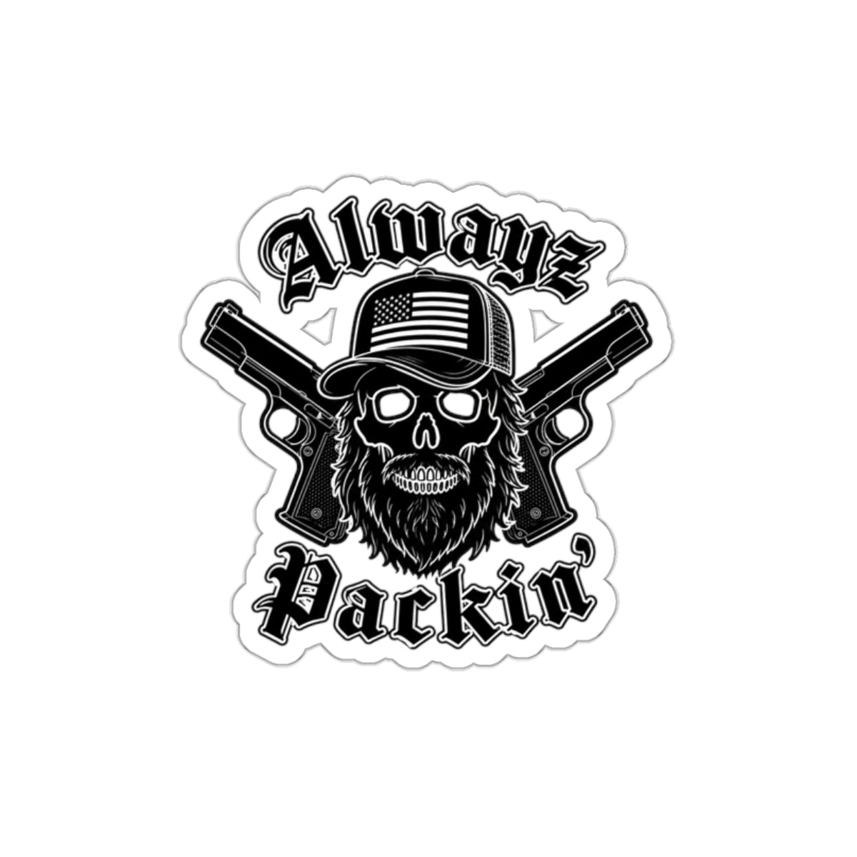 Alwayz Packin Sticker Variant