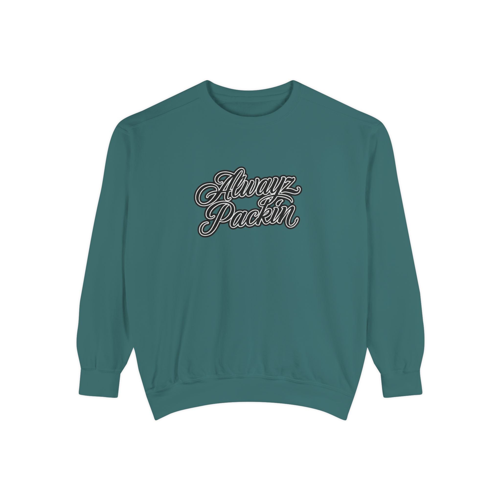 Alwayz Packin Front/ Skull and Guns Back Sweatshirt