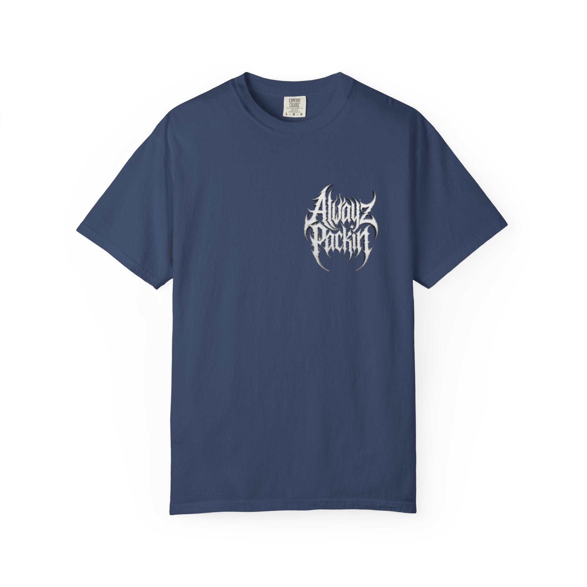 Alwayz Packin Heavy Metal Print T-Shirt