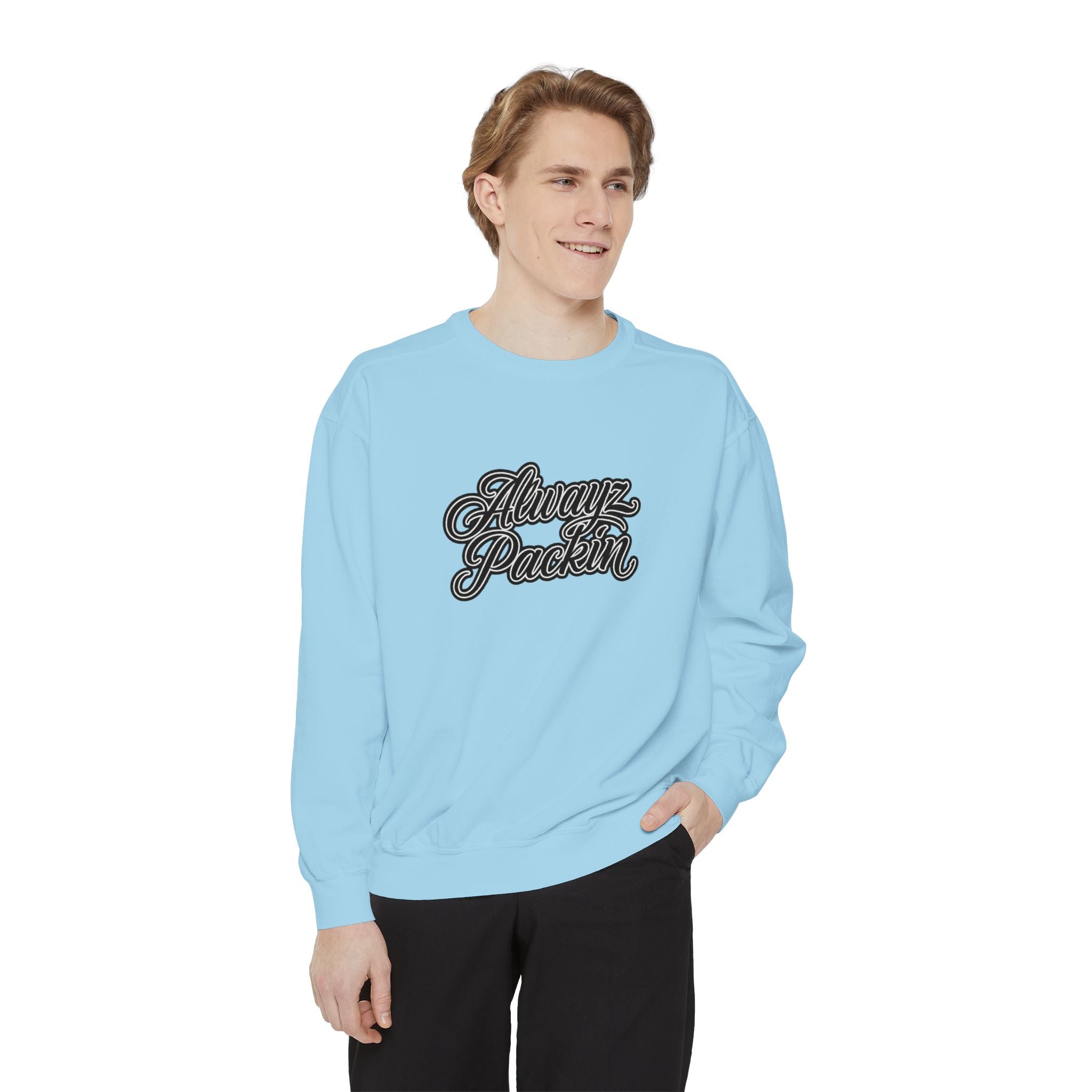 Alwayz Packin Front/ Skull and Guns Back Sweatshirt