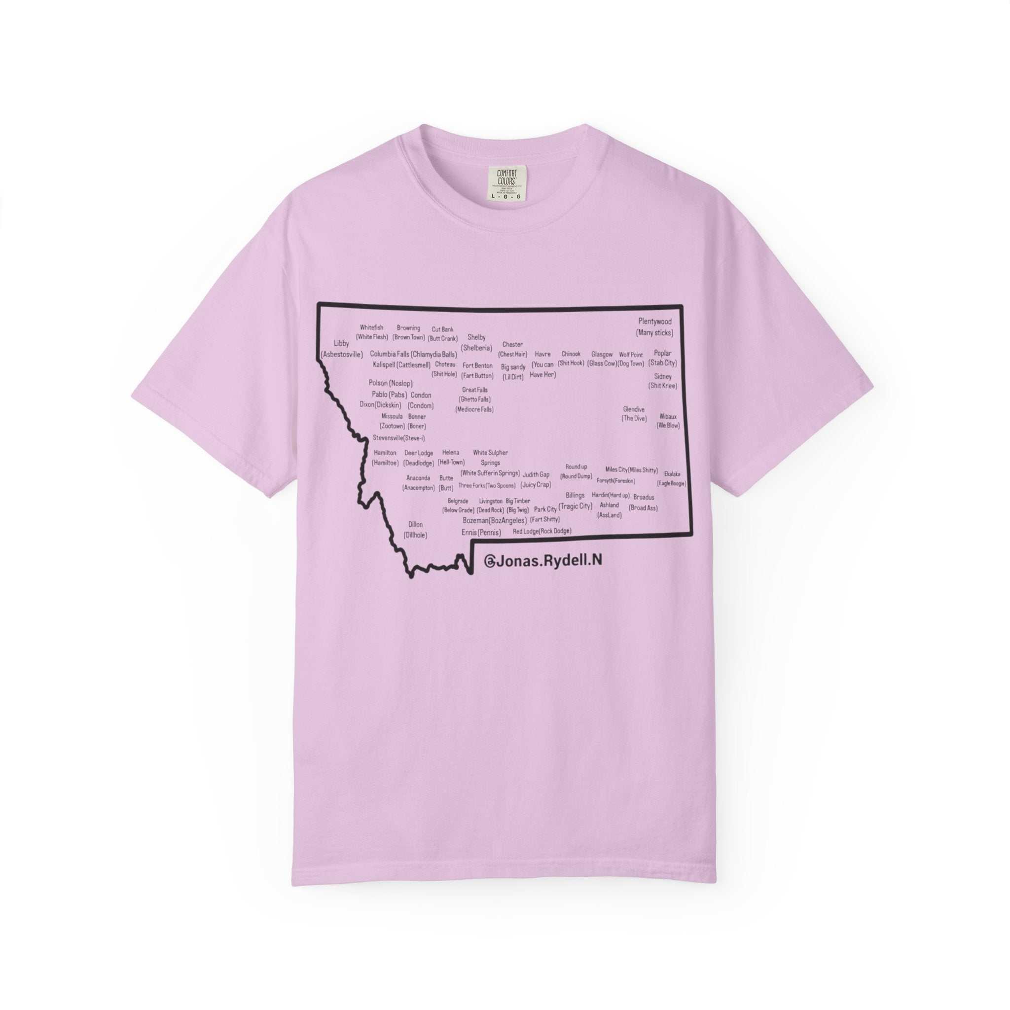 Montana Towns and Nicknames T-Shirt