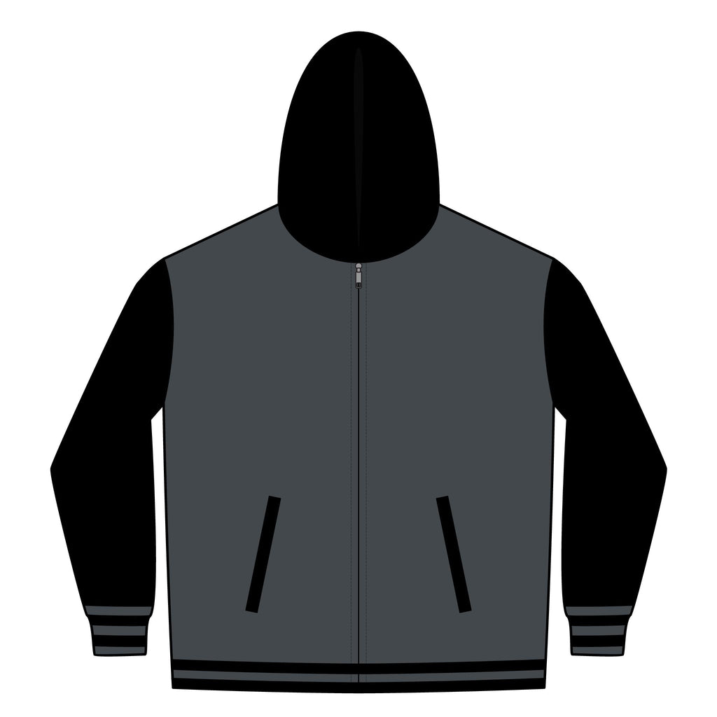 Alwayz Packin Heavyweight Varsity Full-Zip Hooded Sweatshirt