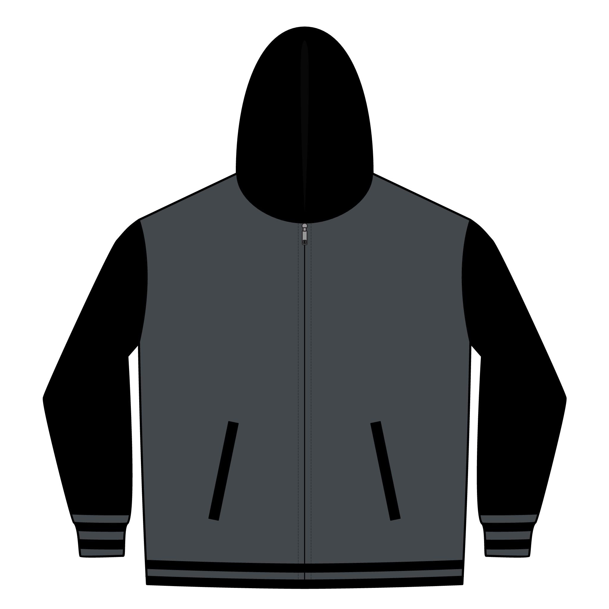 Alwayz Packin Heavyweight Varsity Full-Zip Hooded Sweatshirt